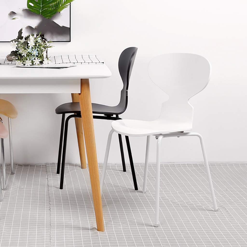Ergonomic Ant Chair - Curved Wood Seat & Iron Legs for Restaurant, Office & Home