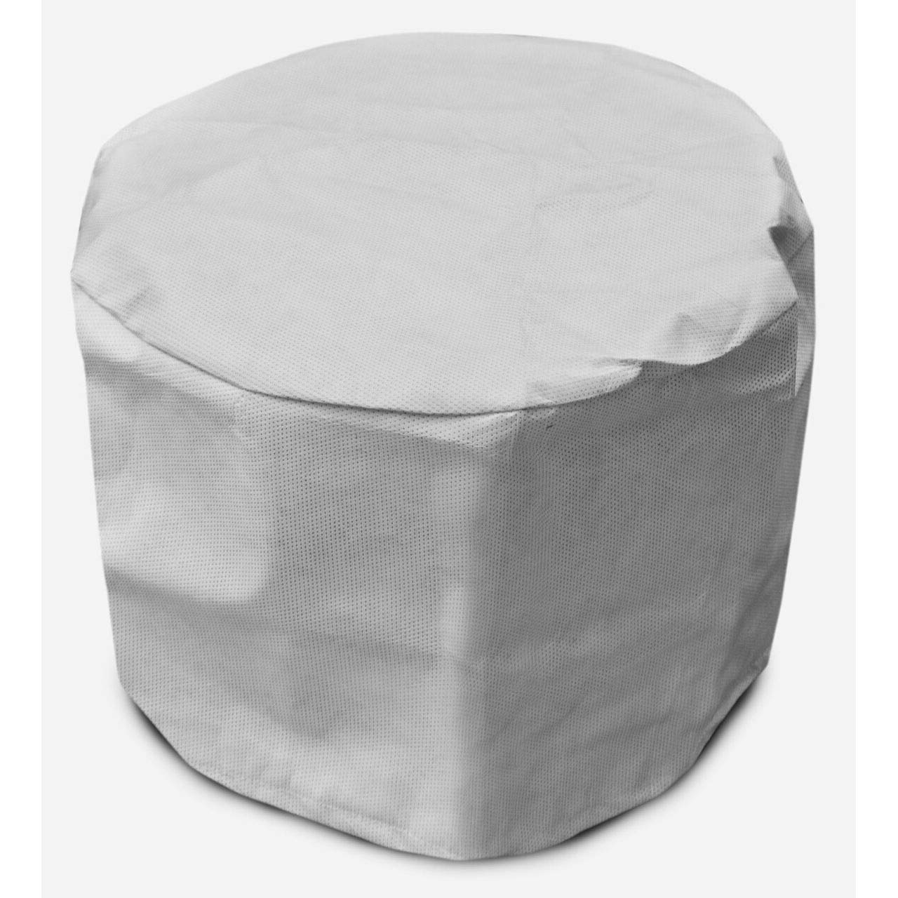 KOVERROOS 22 Inch Round Small Table Cover - 15 Inch Height White Waterproof Tablecloth for Indoor/Outdoor Dining, Parties & Picnics