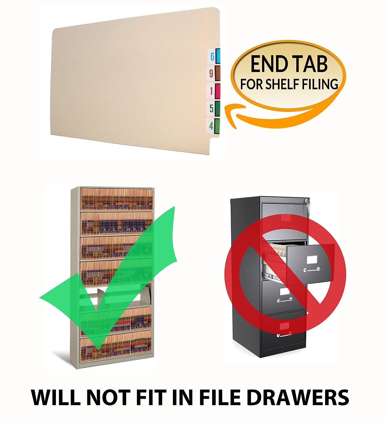 25-Point Pressboard Classification Folders with Full Cut End Tab - Legal Size, 2 Dividers, Moss Green (Box of 10) - Perfect for Office Organization, Document Filing & Legal Paperwork