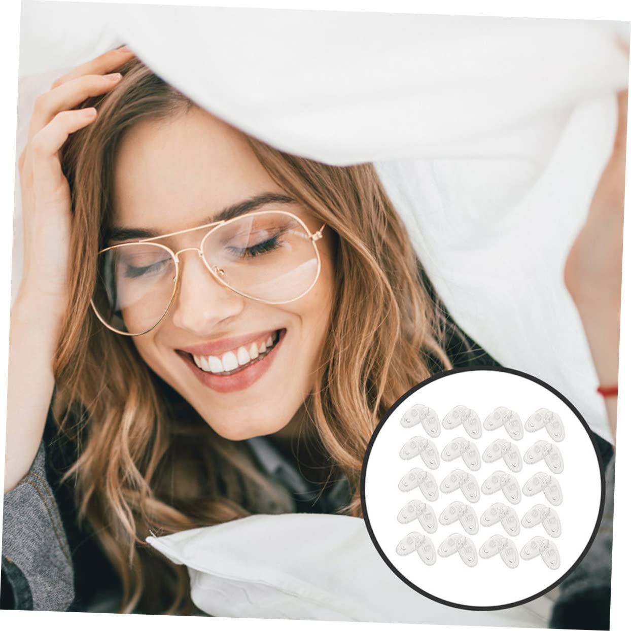 Gatuida 90 Pairs of Glasses Nose Pads - Soft Silicone Push-in Nose Pads for Eyeglasses, Comfortable & Interchangeable Accessories - Perfect for Reading, Computer Work and Daily Wear