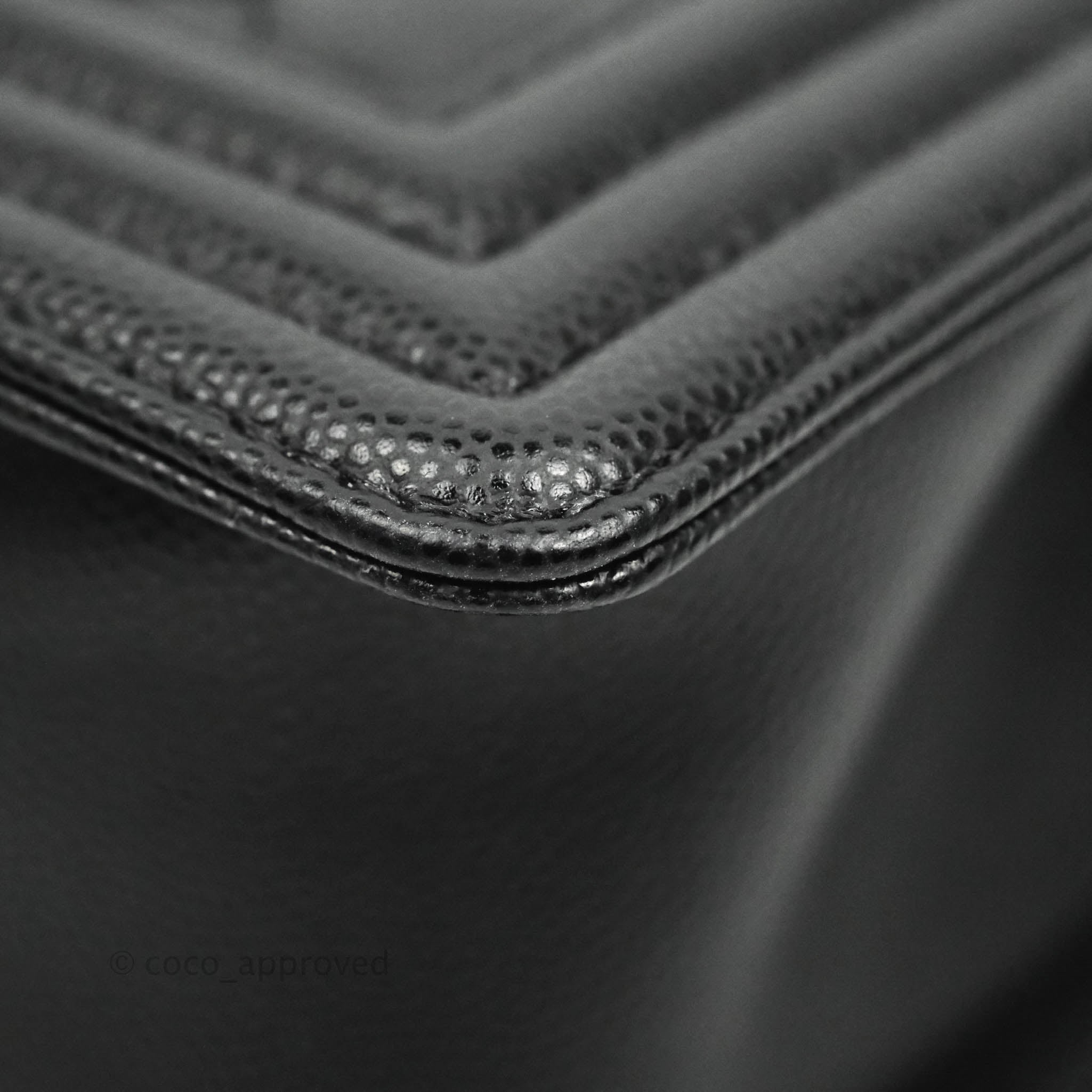 Chanel Boy Quilted Small Handbag Black Caviar Leather with Ruthenium Hardware - Perfect for Evening Events, Parties & Luxury Fashion Accessories