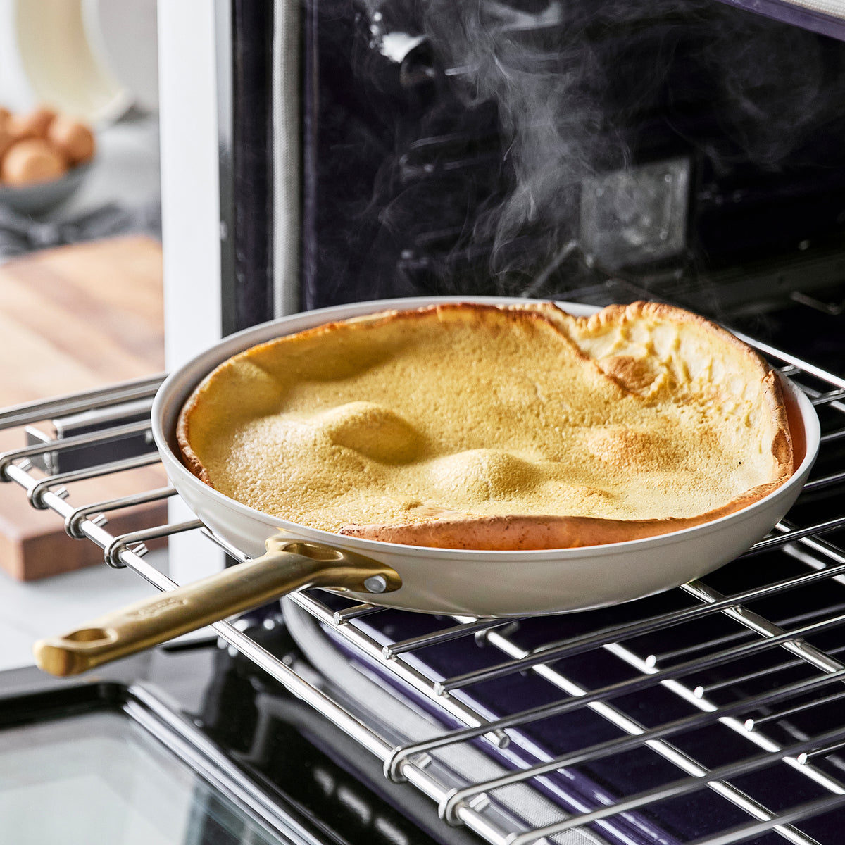 Premium Ceramic Nonstick 10 & 12 Inch Frying Pan Set - Eco-Friendly, PFOA-Free Cookware for Healthy Cooking | Perfect for Sauteing, Frying & Everyday Meals | Taupe Color