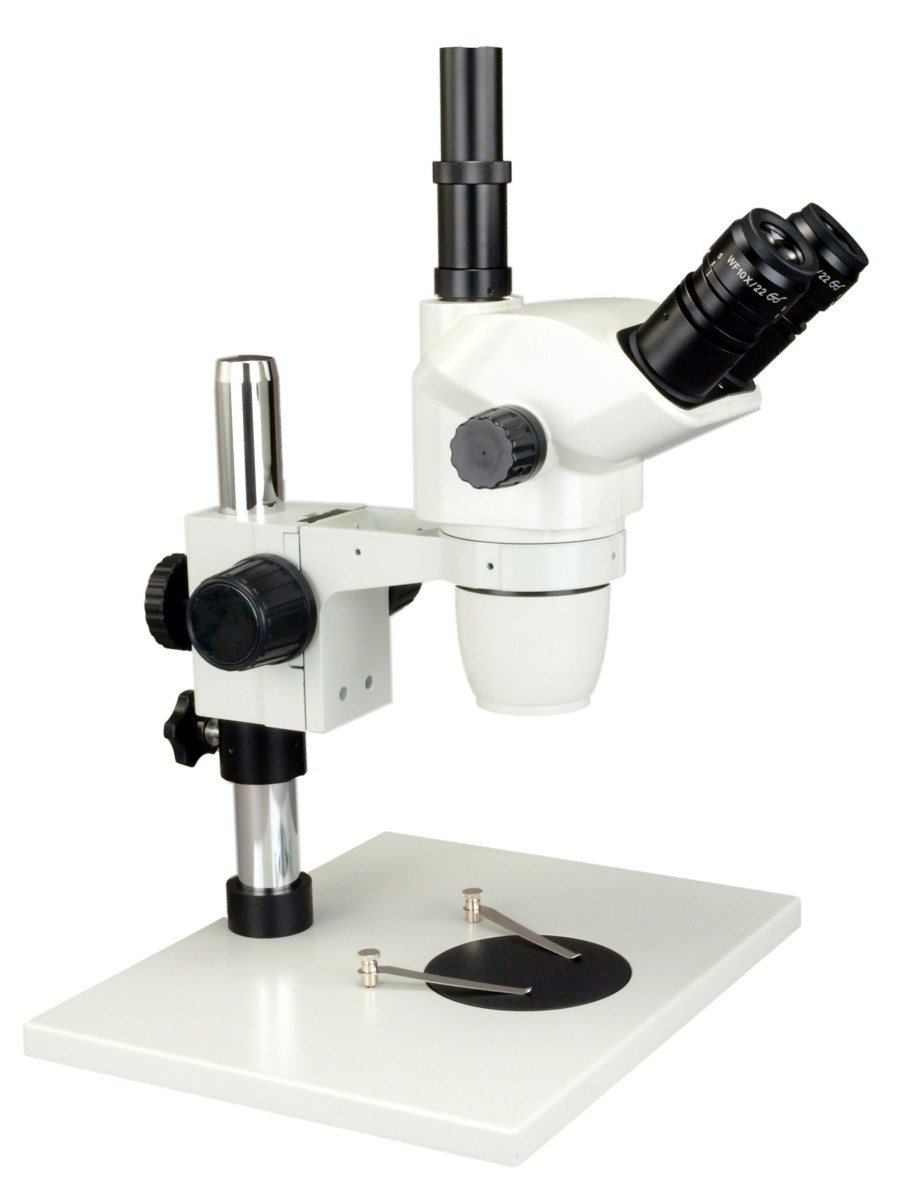OMAX 6.7X-45X Trinocular Stereo Microscope with LED Ring Light for Jewelry & Electronics Inspection