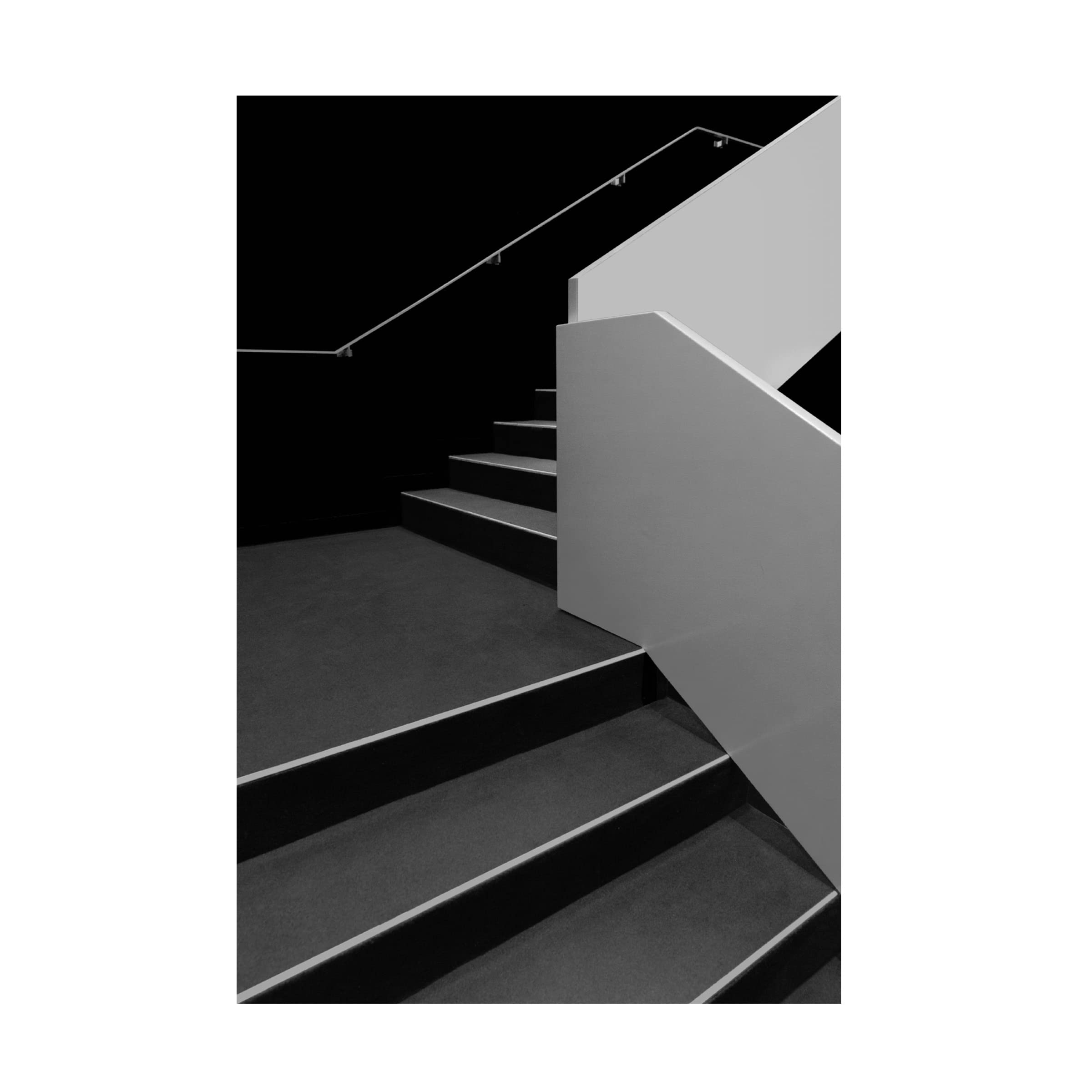 Trademark Fine Art 'Handrails' Canvas Wall Art Print by Olavo Azevedo - Modern Abstract Painting for Living Room, Bedroom & Office Decor