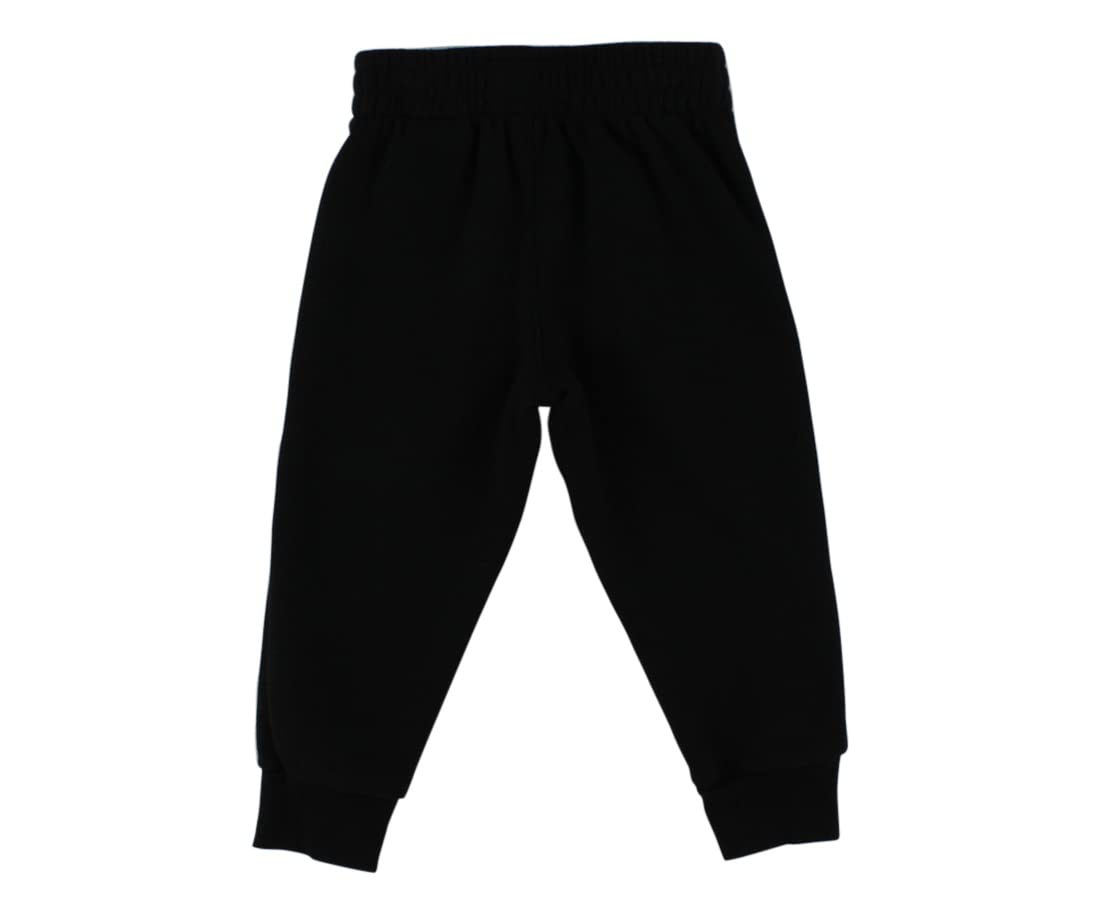 Jordan Logo Jogger Baby Boys Active Pants - Soft Cotton Athletic Pants for Toddlers Size 3 (Black/White) - Perfect for Playtime, Daycare & Casual Outings