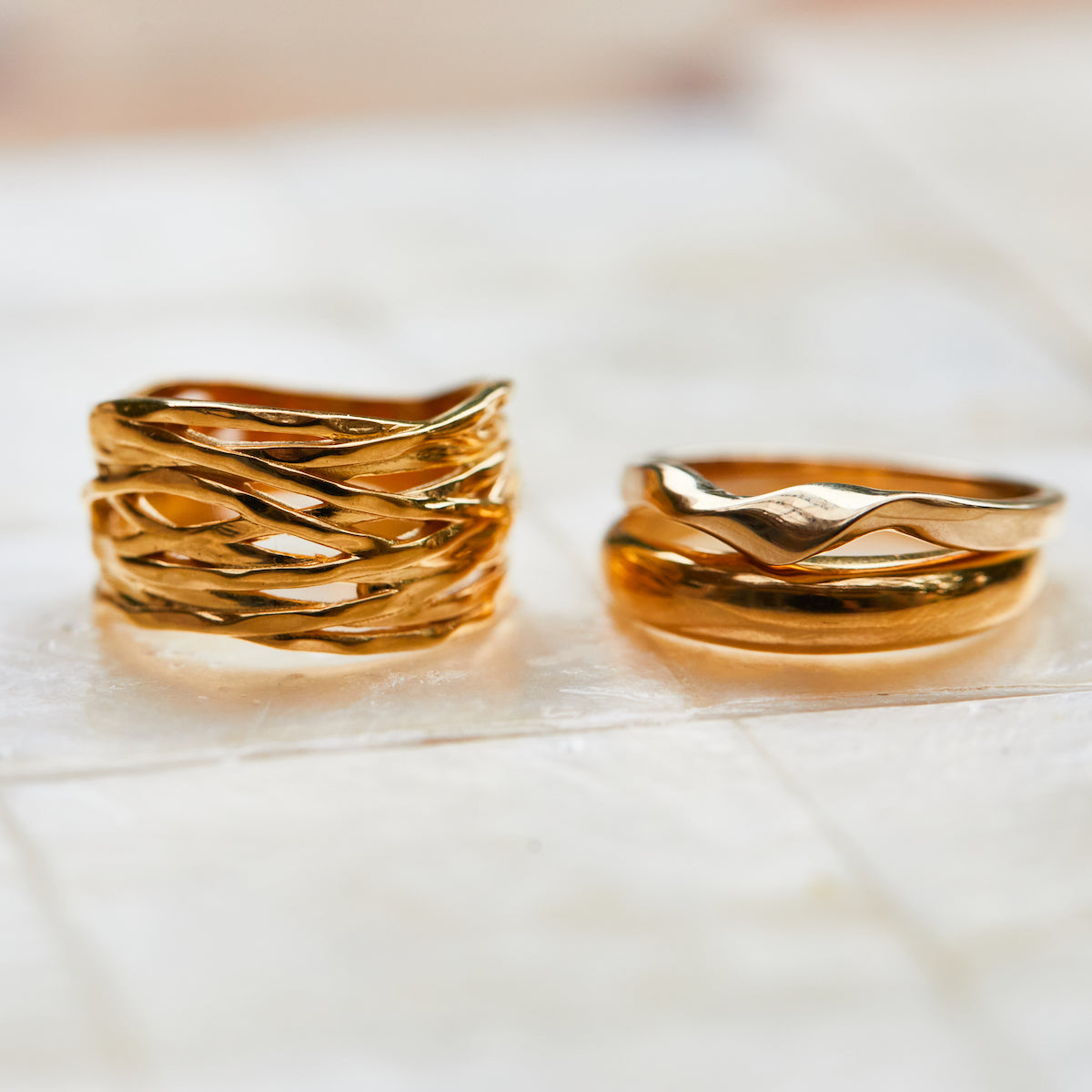 Elegant Midas Twist Ring for Women - 14K Gold Plated Fashion Jewelry - Perfect for Parties, Weddings & Everyday Wear
