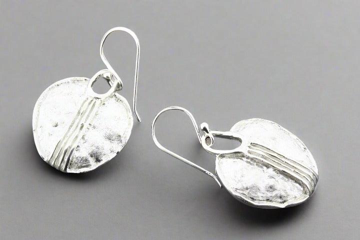 Jacaranda Pod Drop Earrings - Sterling Silver Dangle Earrings for Women - Perfect for Boho, Beach, and Everyday Wear