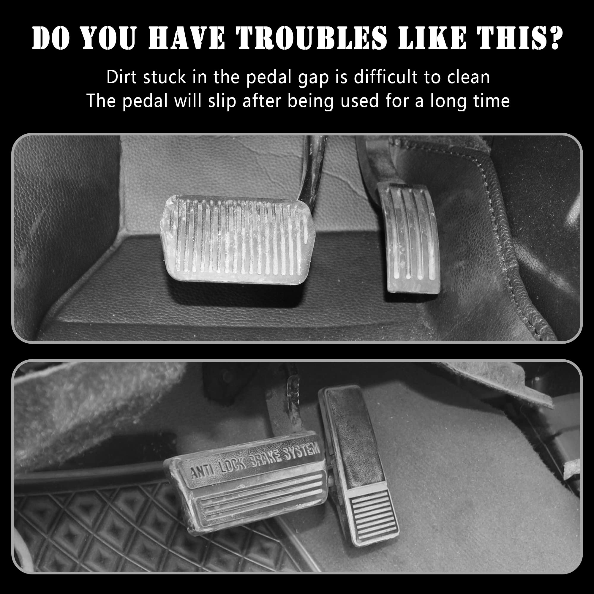 Non-Slip Auto Pedal Covers (2PCS) - Universal Car Safety Accessories for Sporty Decor