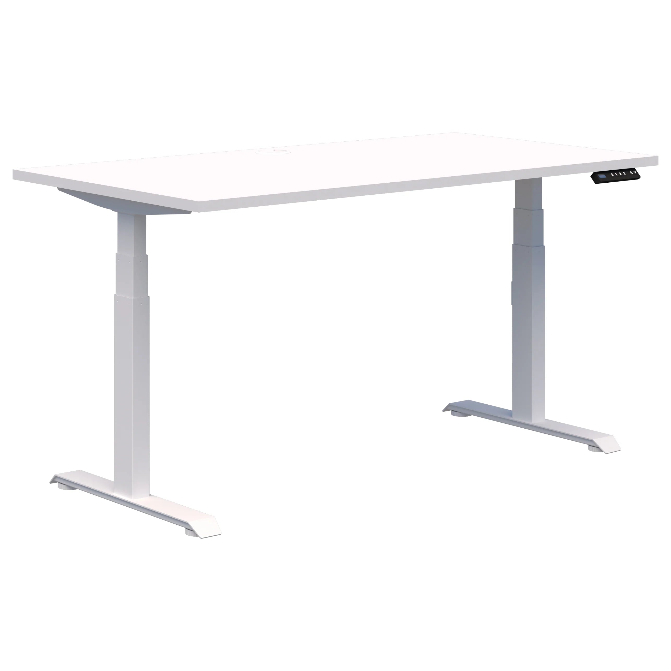 Summit II Single Height Adjustable Standing Desk - Ergonomic Home & Office Workstation for Comfortable Sitting or Standing - Perfect for Remote Work, Study & Gaming Setup