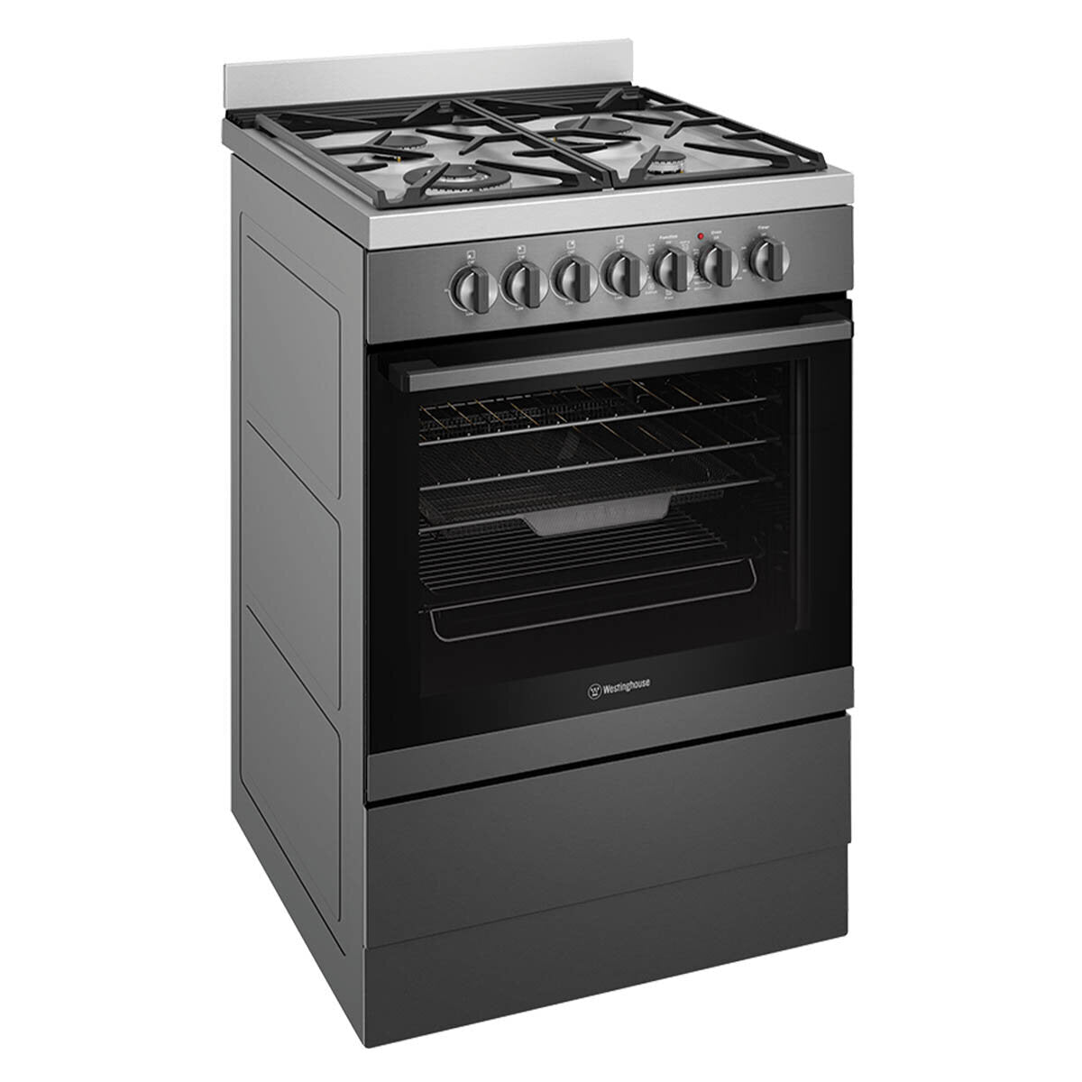 Westinghouse 60cm Dual Fuel Freestanding Oven with Fan Forced Cooking - WFE616DSC | Perfect for Baking, Roasting & Family Meals