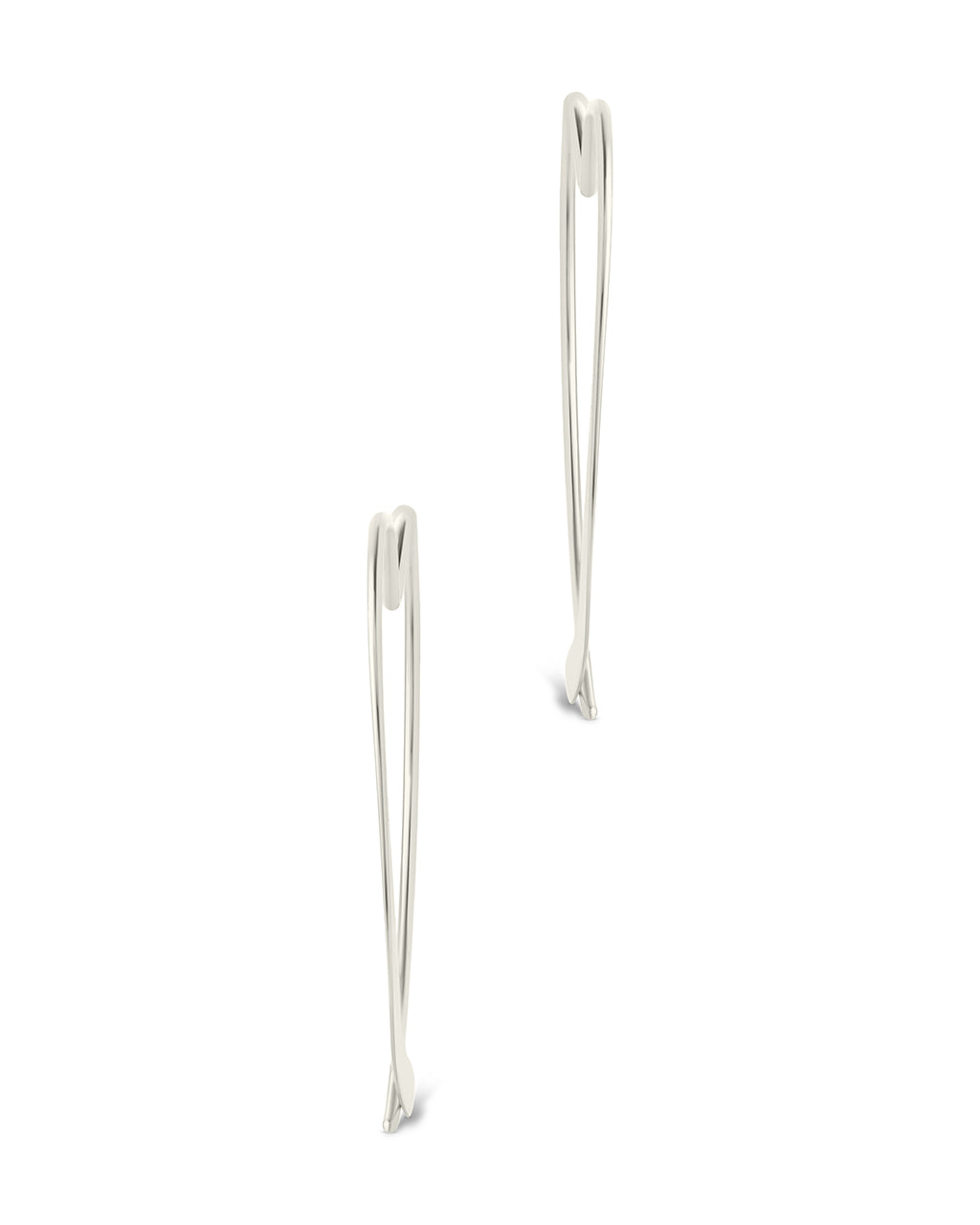 Rorie Heart Threader Hoops - Dainty Gold Earrings for Women, Minimalist Heart-Shaped Threader Earrings for Everyday Wear | Perfect for Date Night, Office & Casual Outfits