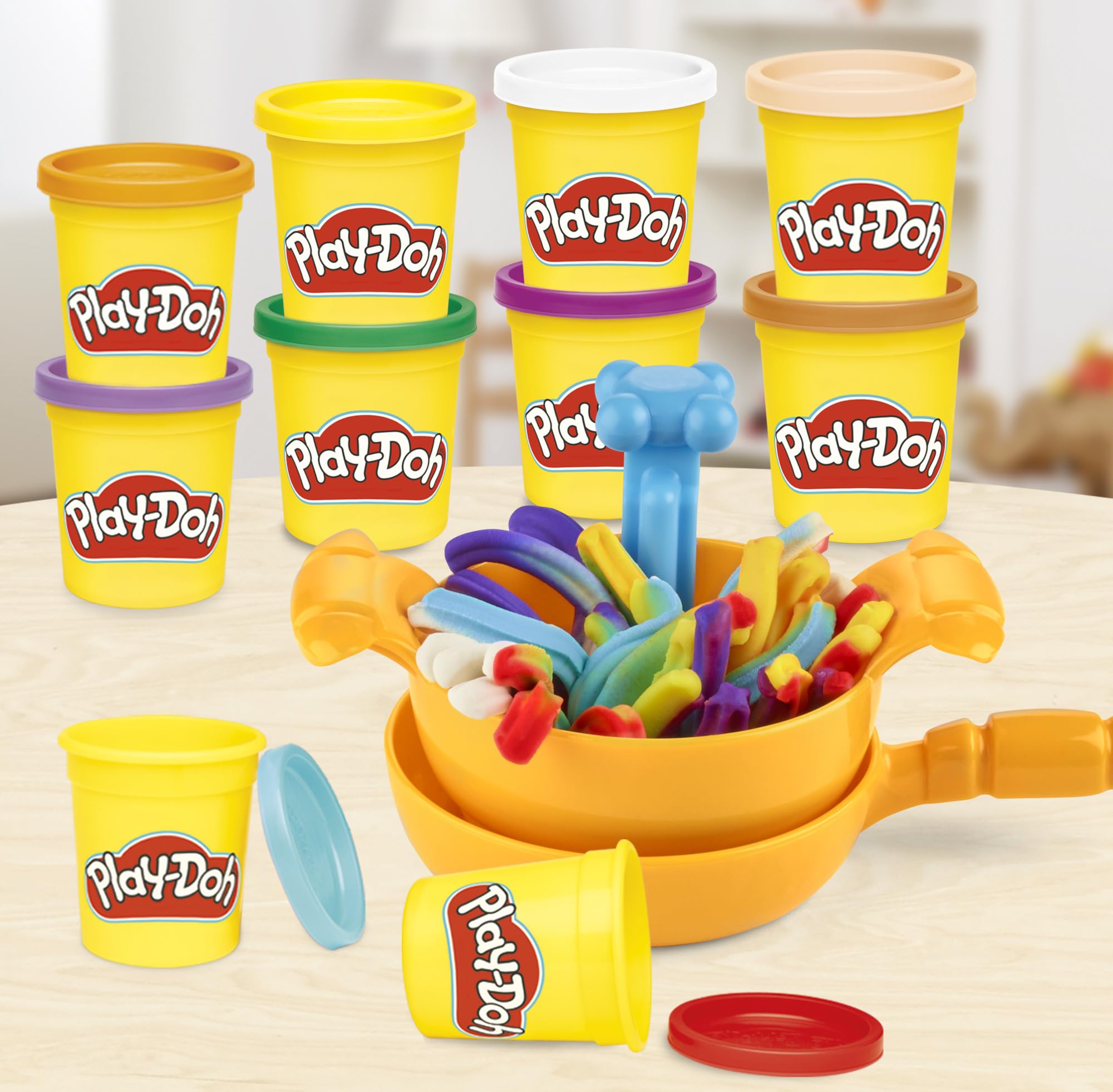 Play-Doh Pasta Dinner Playset - 35+ Realistic Kitchen Toys & Accessories for Kids Ages 3+ | Pretend Play Kitchen Set for Boys & Girls | Perfect for Role-Playing, Birthday Gifts & Preschool Learning Activities