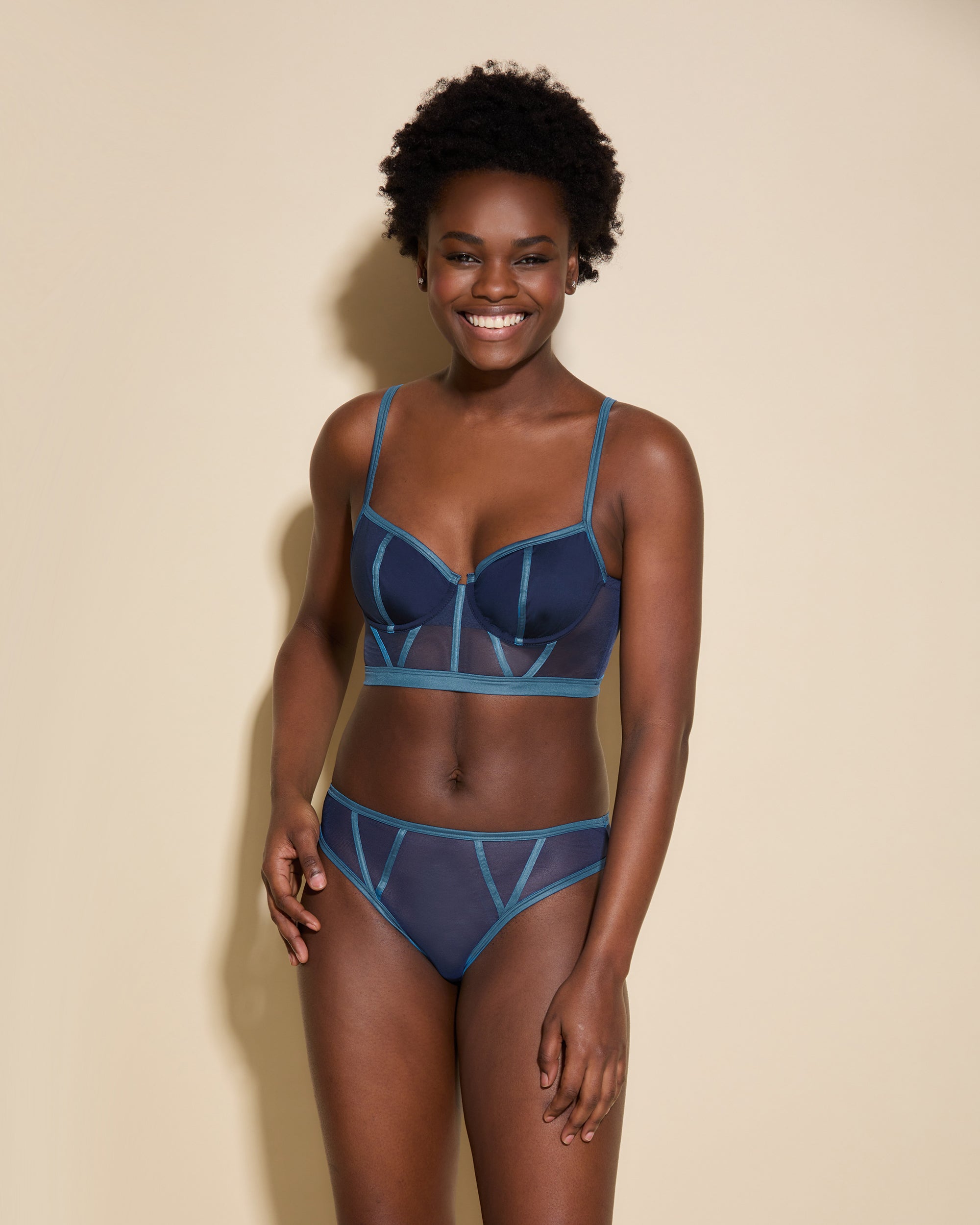 Balconette Longline Underwire Bra - Push Up Lace Bralette for Women | Perfect for Evening Wear, Date Night & Special Occasions