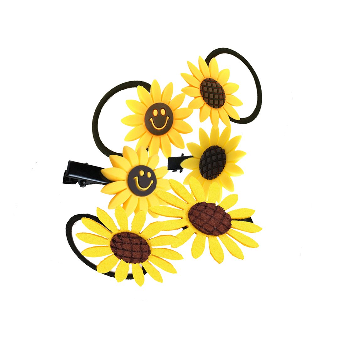 Sunflower Hair Clips for Women & Girls - Fashion Floral Hair Accessories for Parties, Weddings & Everyday Wear (ZHE2)