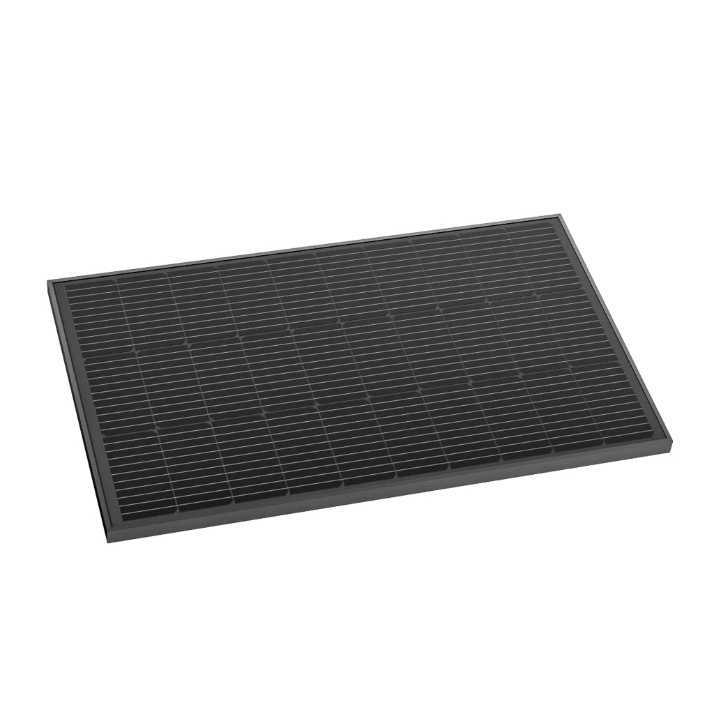 2 x EcoFlow 100W Rigid Solar Panels with Mounting Feet - Portable Solar Charging Kit for RV, Boat, Camping & Off-Grid Power Supply