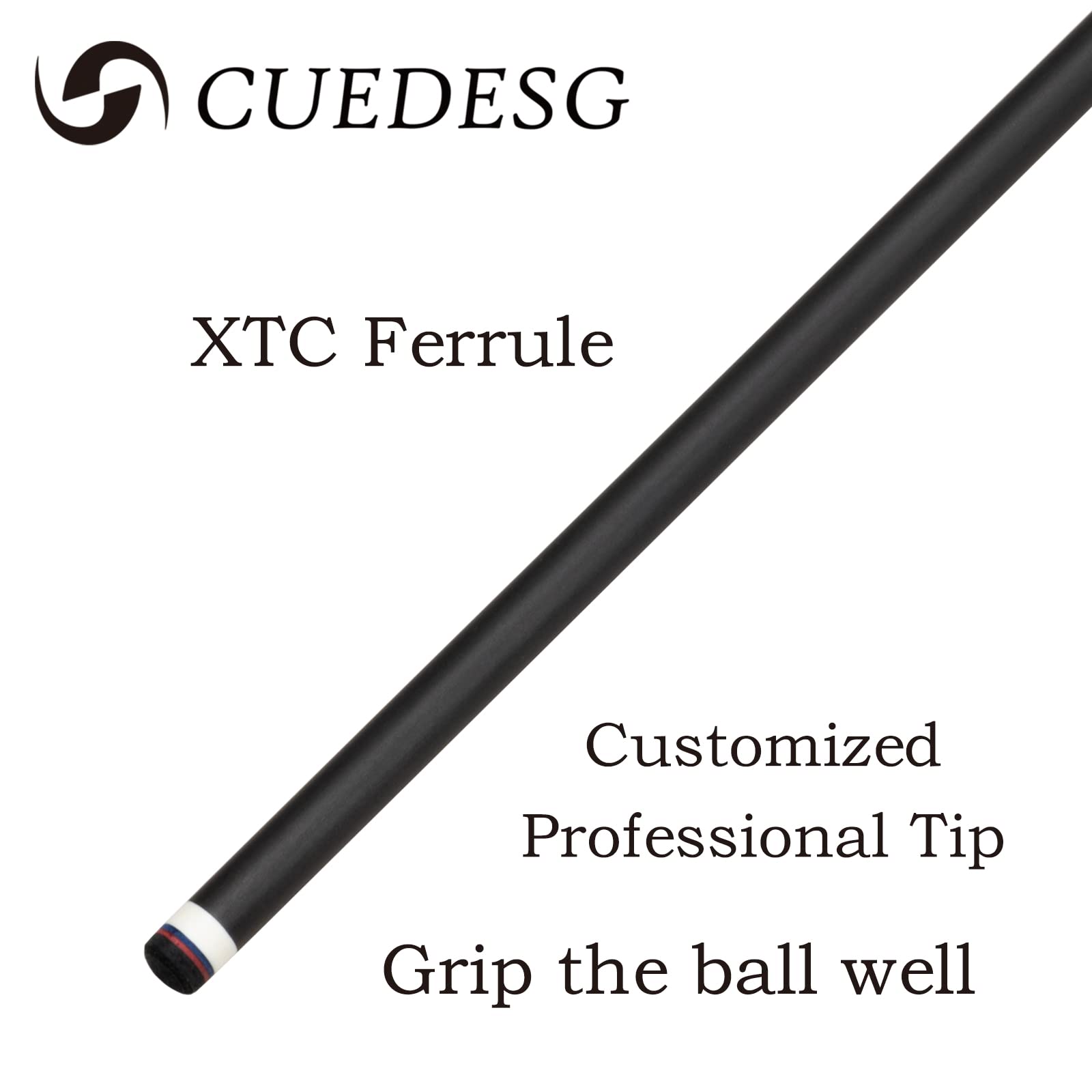 Premium Carbon Fiber Pool Cue Stick - 10.5mm/11.8mm/12.5mm Low Deflection Shaft | Professional Billiard Cue with Protective Case | Perfect for Tournament Play & Home Pool Tables