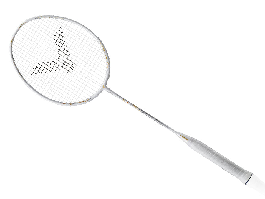 Victor Thruster Falcon Claw LTD Edition Badminton Racket [White] - Unstrung High-Performance Carbon Fiber Shuttlecock Racket for Professional Players & Tournament Use
