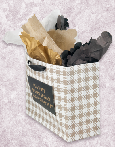 Hey Handsome Premium Gift Bags for Men - Elegant Present Packaging for Birthdays, Weddings & Corporate Events