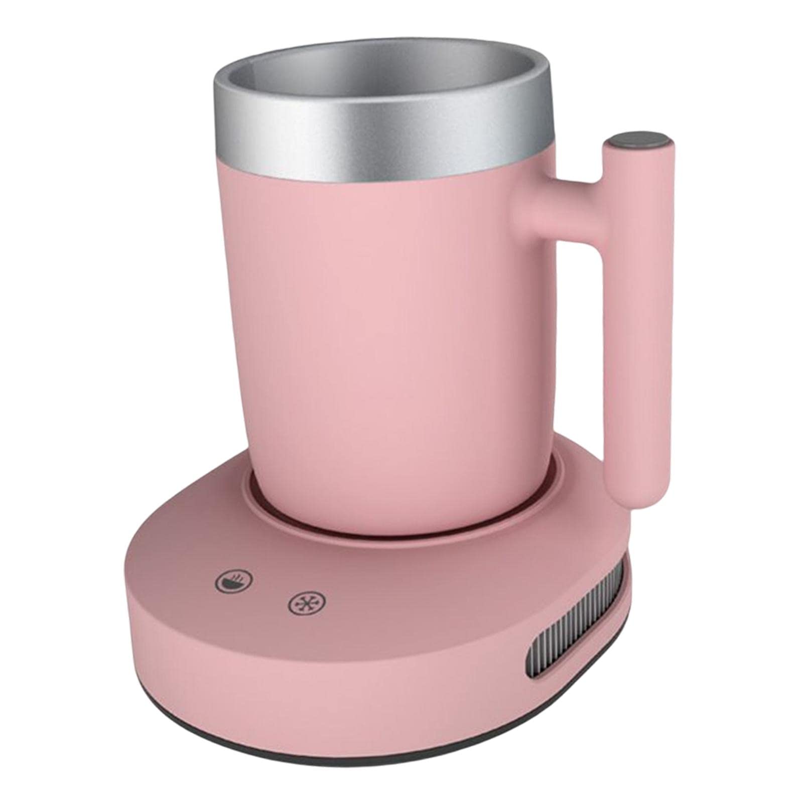 Gazechimp Smart Multi-Use Electric 55°C Temperature Control Cup - Keeps Coffee, Tea, Milk Warm & Candle Wax Melted Perfect for Home, Office & Travel (Pink)