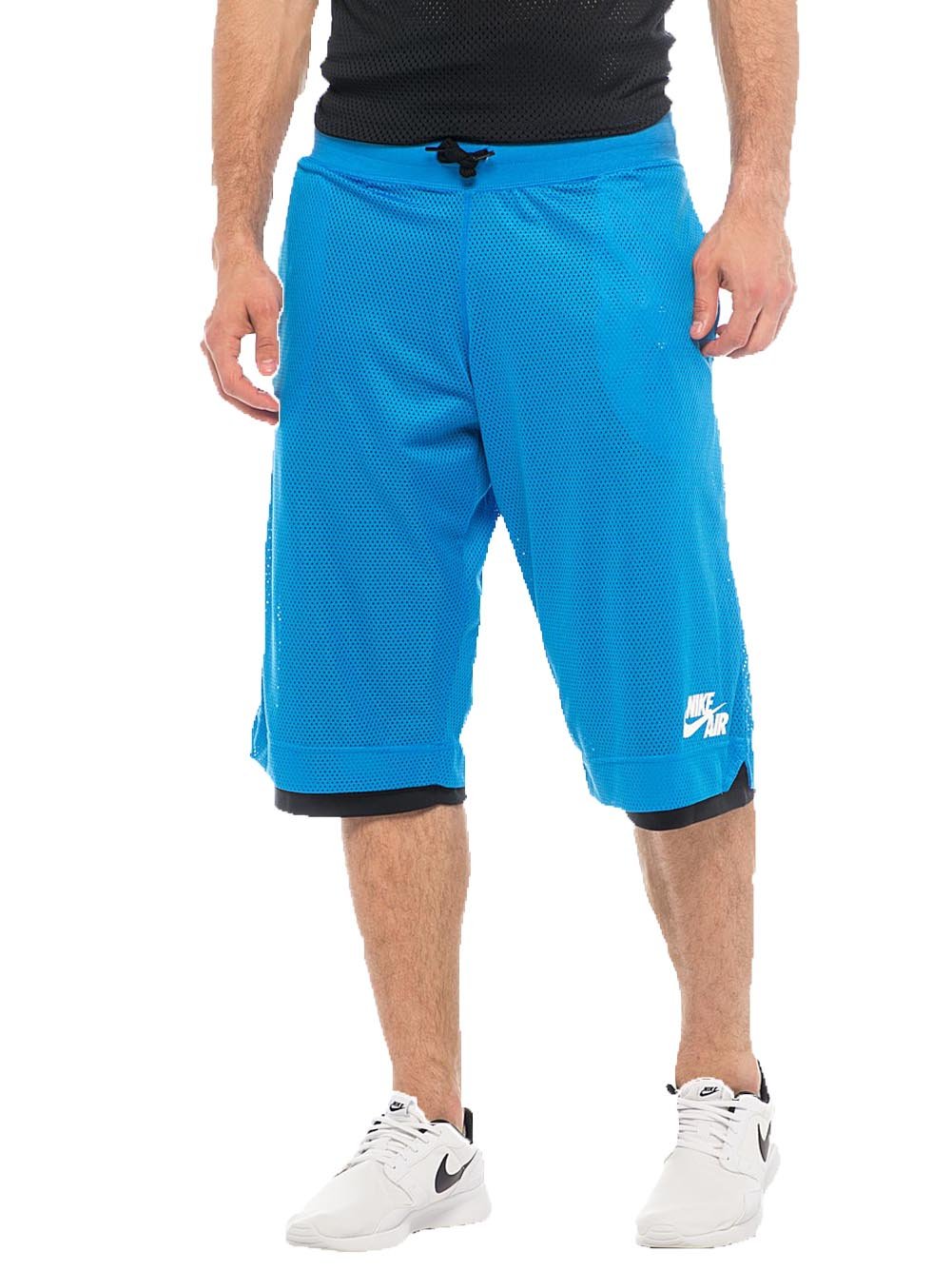 Nike Men's BB Rev P/U Game Shorts - Blue/Black - Size S US - Perfect for Basketball, Gym & Casual Wear