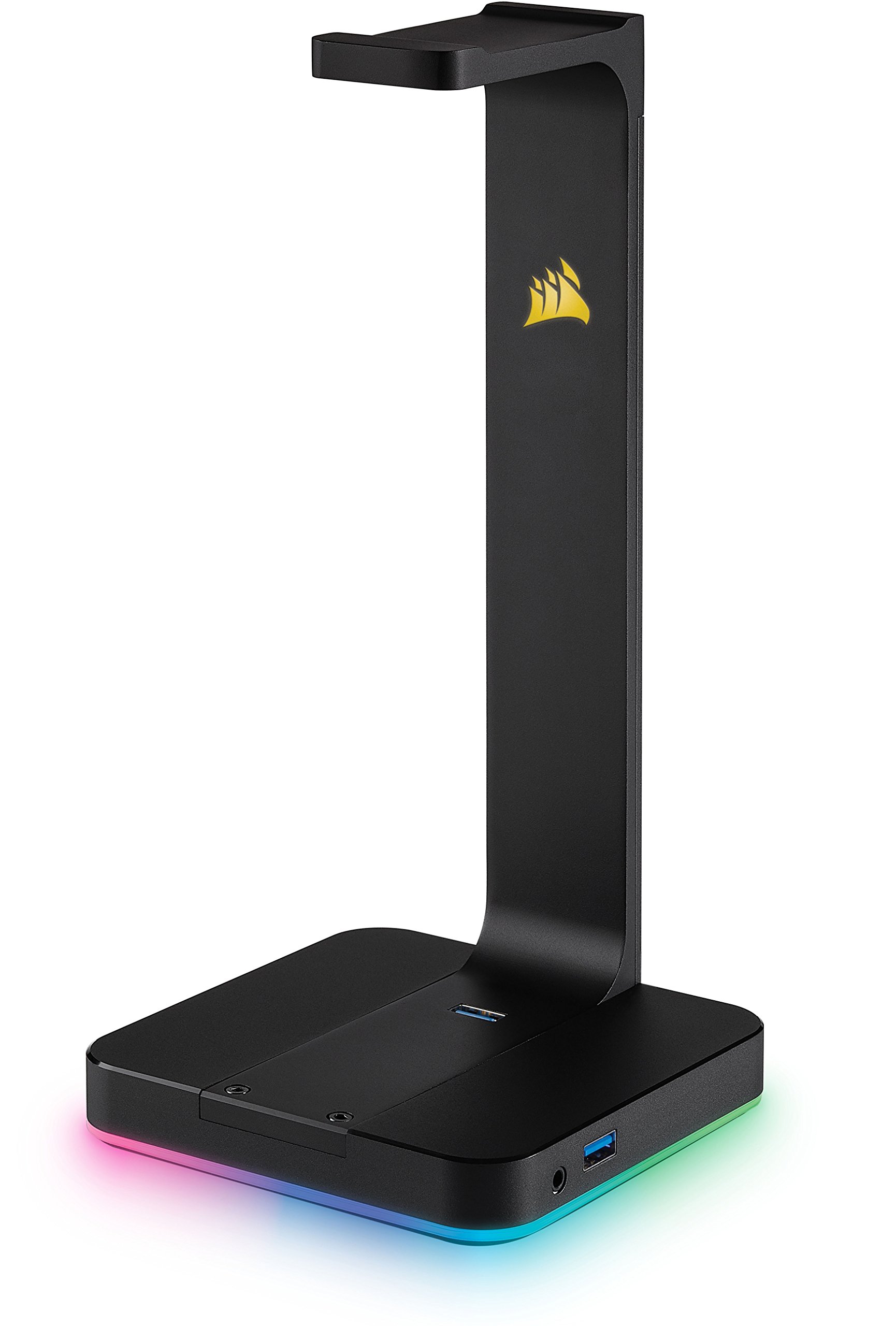 Corsair VOID ELITE RGB Wireless Gaming Headset with ST100 RGB Premium Headset Stand - White & Black (Durable Aluminum Construction, Dynamic 9-Zone RGB Lighting, 3.5mm Input) - Perfect for PC, PS5, Xbox Gaming & Streaming