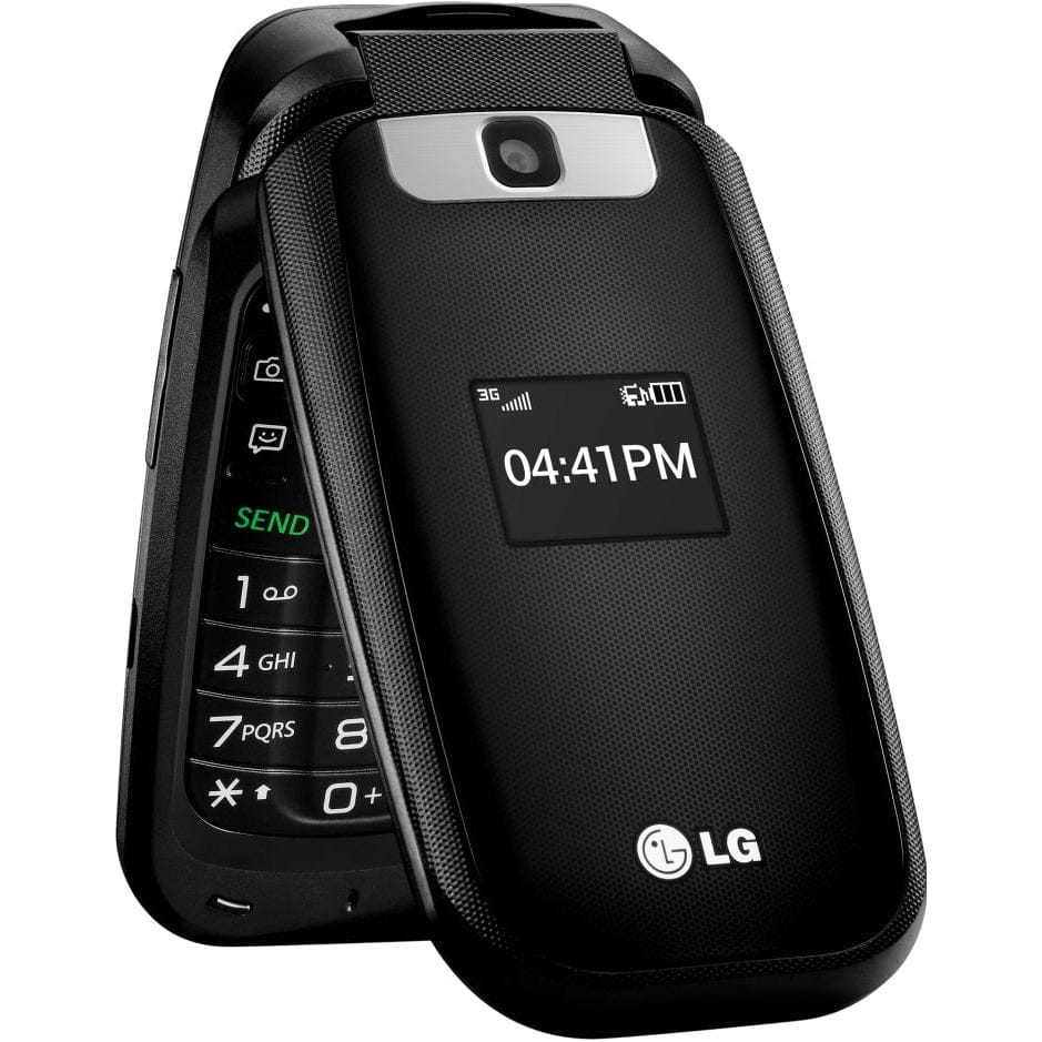 LG 441G TracFone GSM Mobile Phone - 256MB Memory, Black | Prepaid Cell Phone for Seniors & Emergency Use