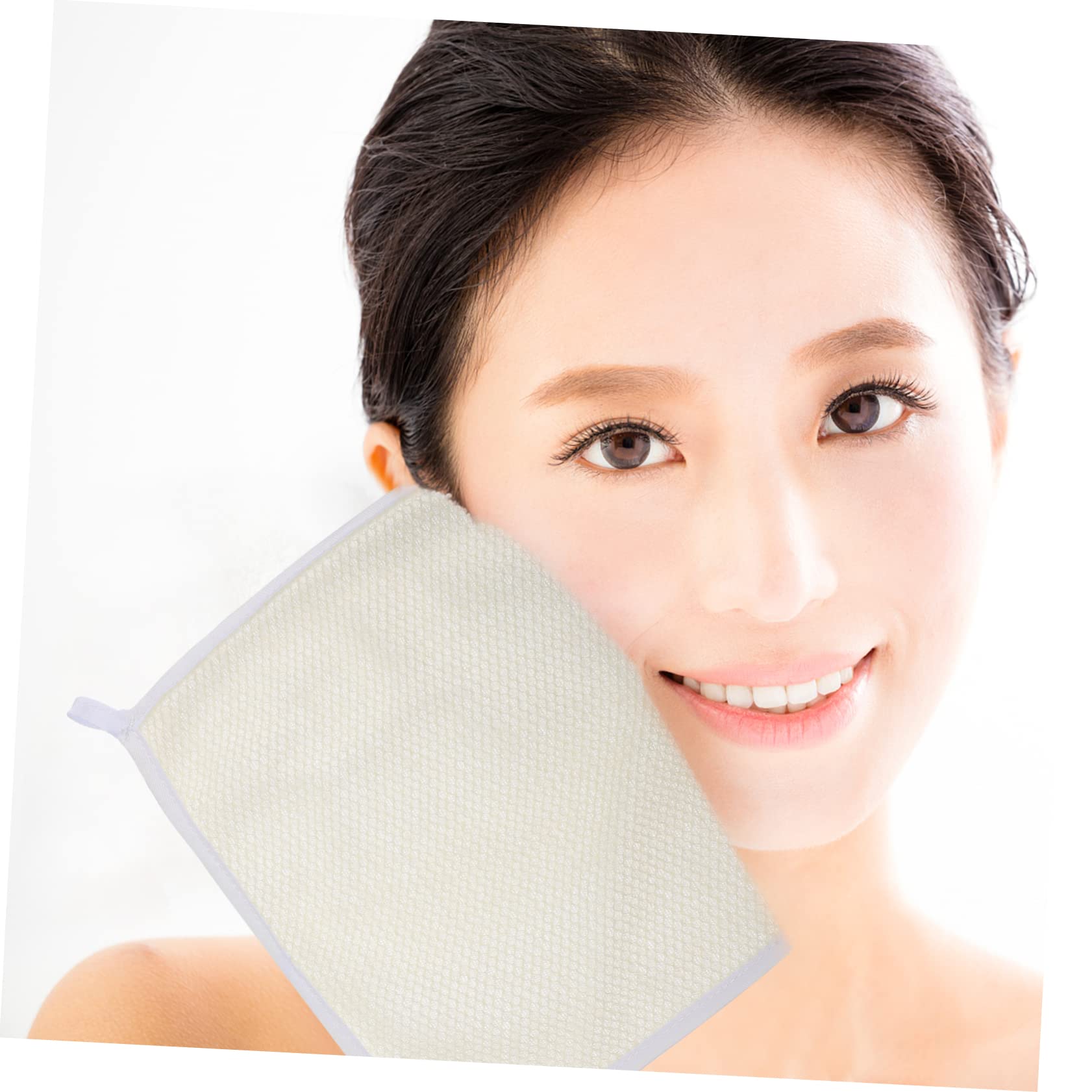 Exfoliating Facial & Body Scrub Towels - 6 Pack Soft Bath & Shower Towels 22x26cm for Gentle Skin Cleansing & Dead Cell Removal - Perfect for Spa, Facial & Body Exfoliation at Home