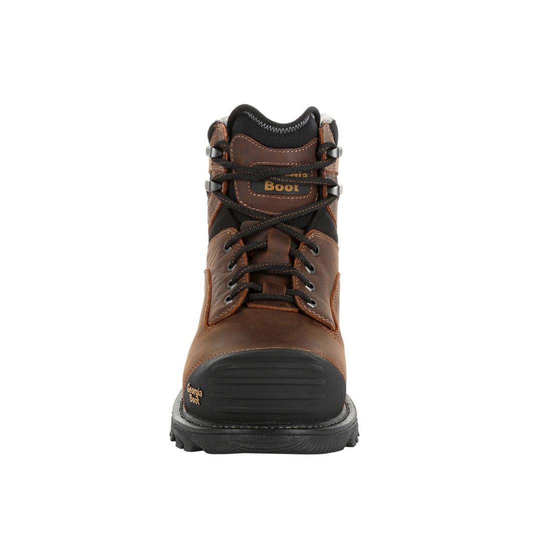 Rumbler Composite Toe Waterproof Work Boots for Men - Safety Shoes for Construction, Hiking & Outdoor Work | Slip Resistant & Comfortable