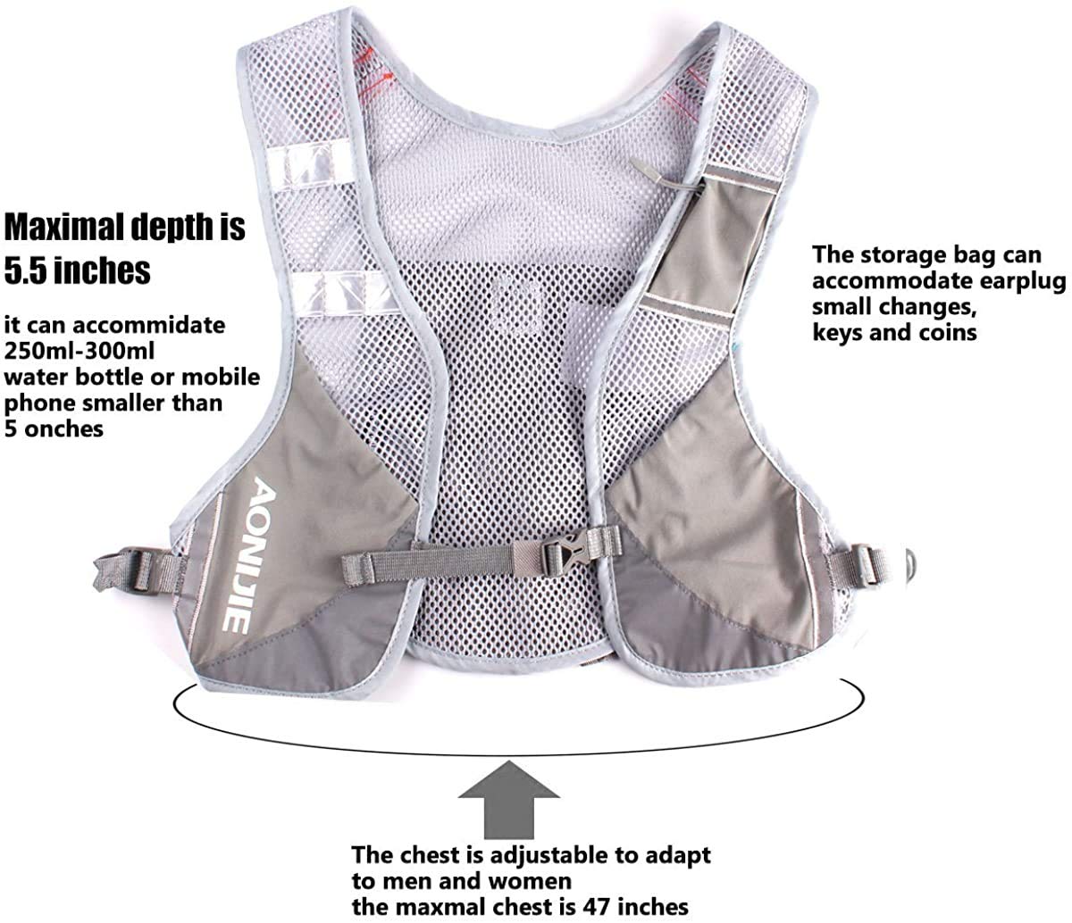 AONIJIE Lightweight Hydration Backpack for Hiking, Running, Cycling & Outdoor Sports - Breathable Vest Design for Men - Perfect for Marathon, Climbing & Adventure Activities