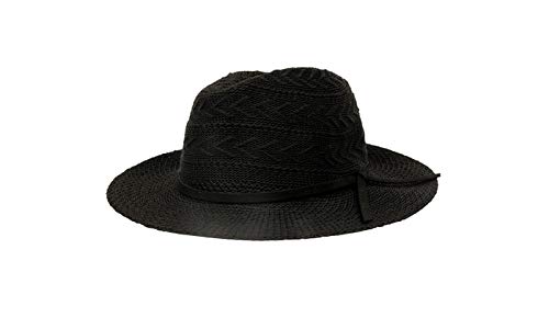 Stylish Women's Panama Hat with Microsuede Trim - Rampage Hats for Summer, Beach, and Outdoor Activities