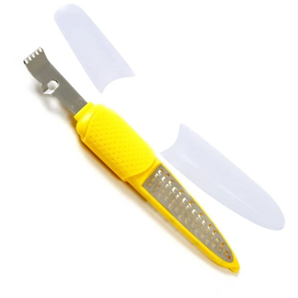 Norpro Stainless Steel Lemon Zester Grater - Microplane for Citrus, Cheese & Chocolate - Perfect for Baking, Garnishing & Cooking