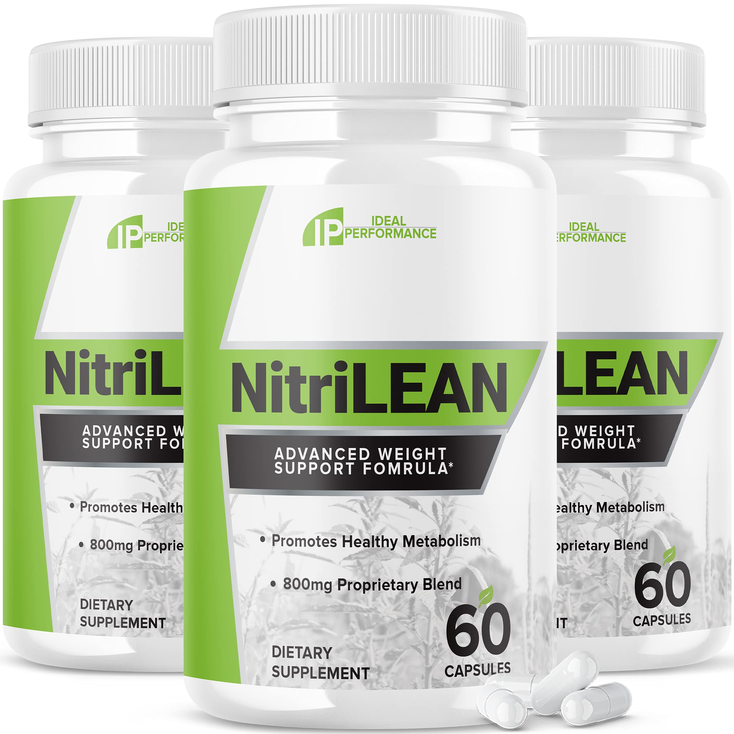 Nitrilean Supplement Pills (3 Pack, 180 Capsules) - Natural Weight Loss Support for Men & Women - Boost Metabolism & Energy for Fitness & Active Lifestyle