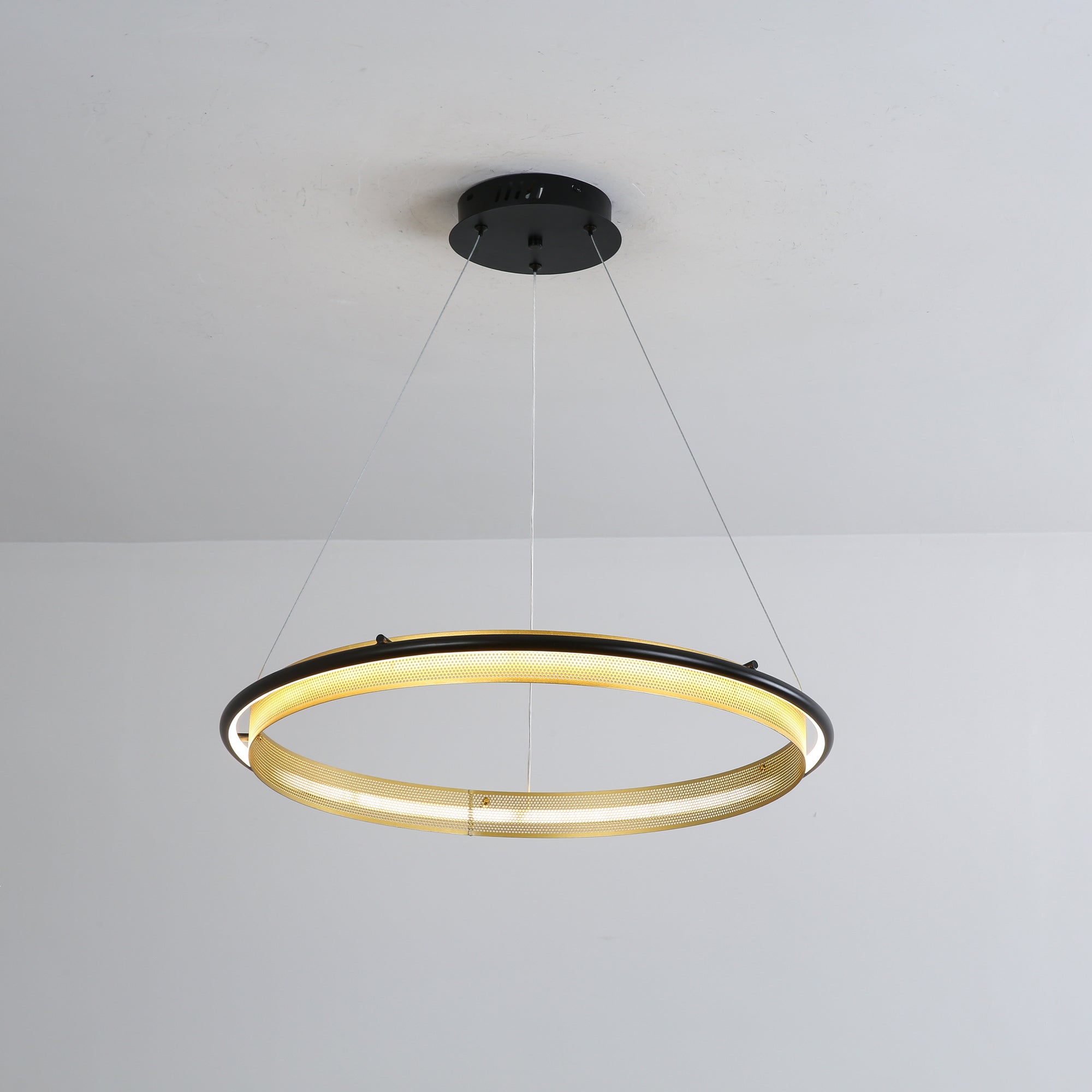 Modern Acrylic LED Round Chandelier - Energy Efficient Crystal Ceiling Light Fixture for Dining Room, Bedroom, Living Room & Foyer Decor