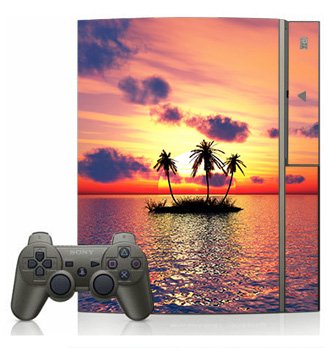 Tropical Island Paradise Skin Decal for Sony PlayStation 3 Console - Custom Protective Cover for Gaming Enthusiasts & Tropical Theme Lovers