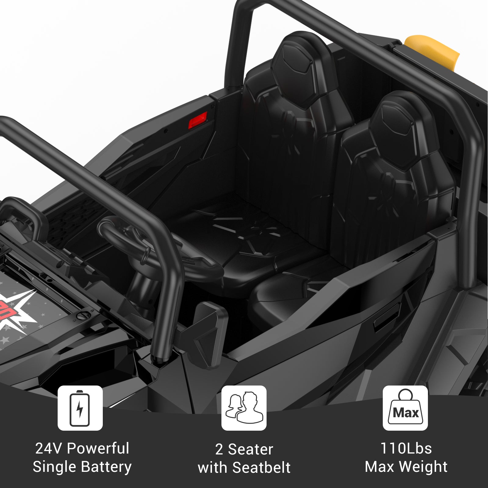 **GARVEE 24V Electric Ride-On Dump Truck for Kids Ages 6-12, Remote Control 4x4 Toy Car with Shovel, Bluetooth Music & LED Lights – Outdoor & Indoor Play, Birthday Gift**