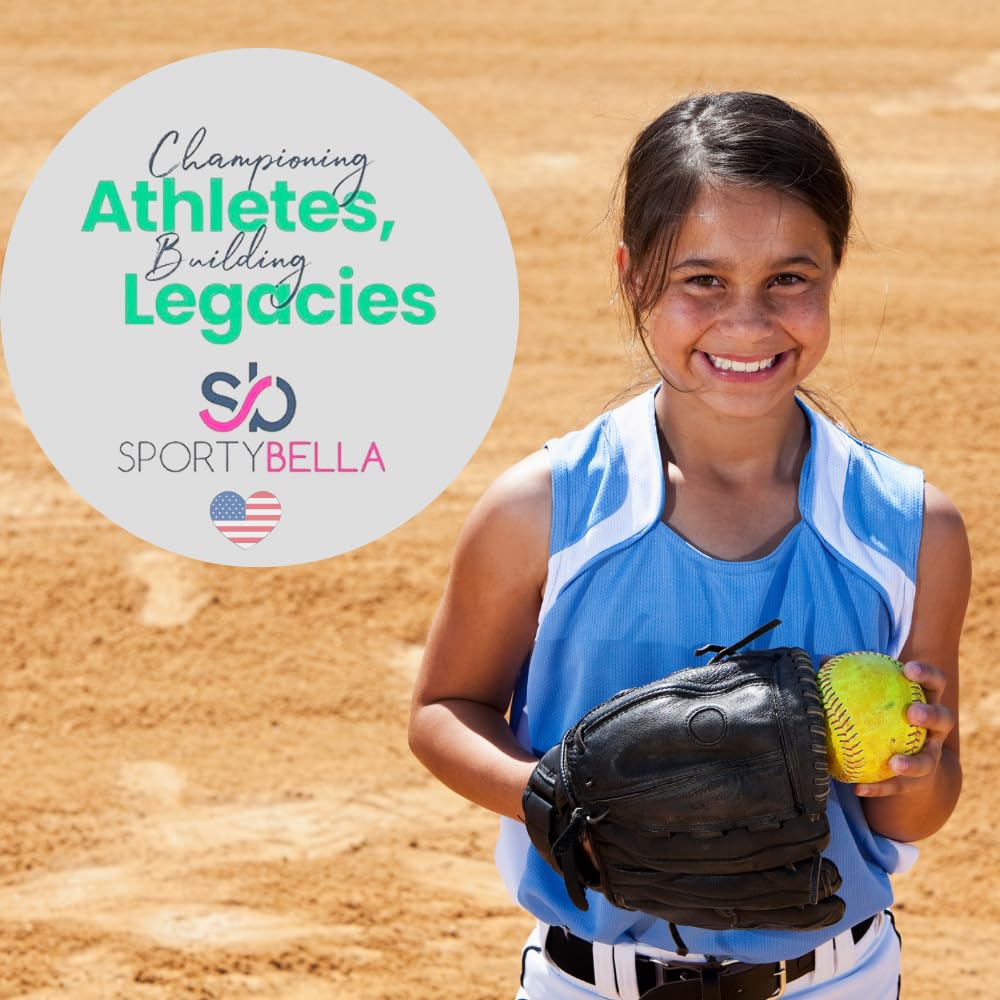 Softball Hair Ties for Girls - Non-Slip Sports Hair Accessories for Softball Players & Teams - Perfect for Games, Practice & Team Uniforms