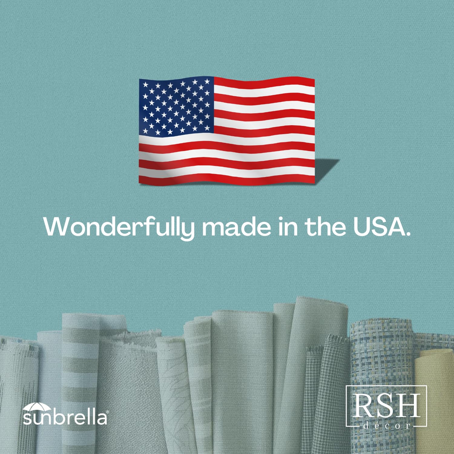 RSH DECOR: Sunbrella Tufted Wicker U-Shape Cushions Set of 2 | 19” x 19” Waterproof & Fade-Resistant Outdoor Seat Cushions for Patio Furniture | Durable Performance Fabric | Perfect for Poolside, Garden, and Deck Relaxation