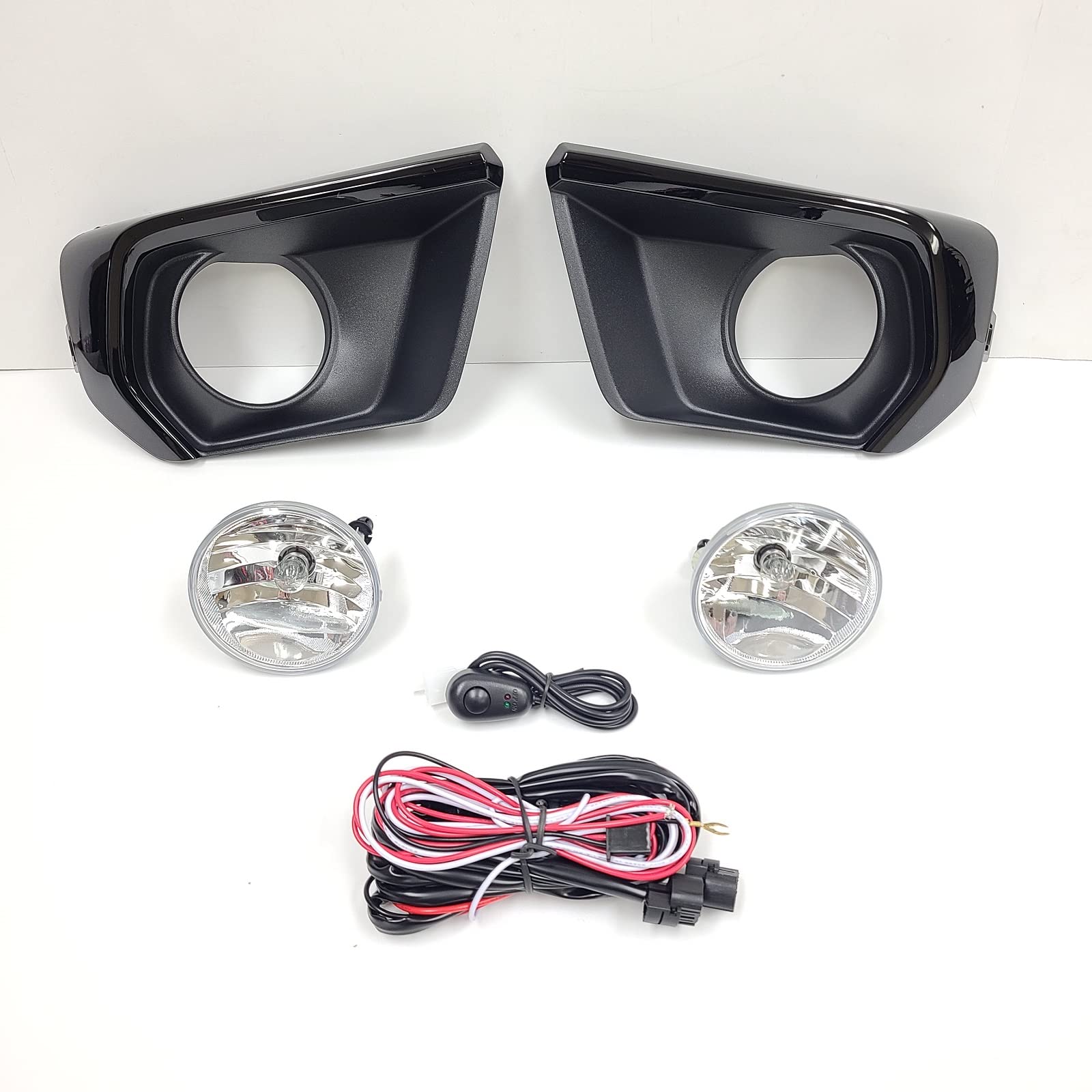 LED Fog Lights Kit for 2021-2022 Chevrolet Colorado - OE Style Clear Lens with Bezel, Switch, Wiring Harness & Relay - Perfect for Night Driving & Off-Road Adventures