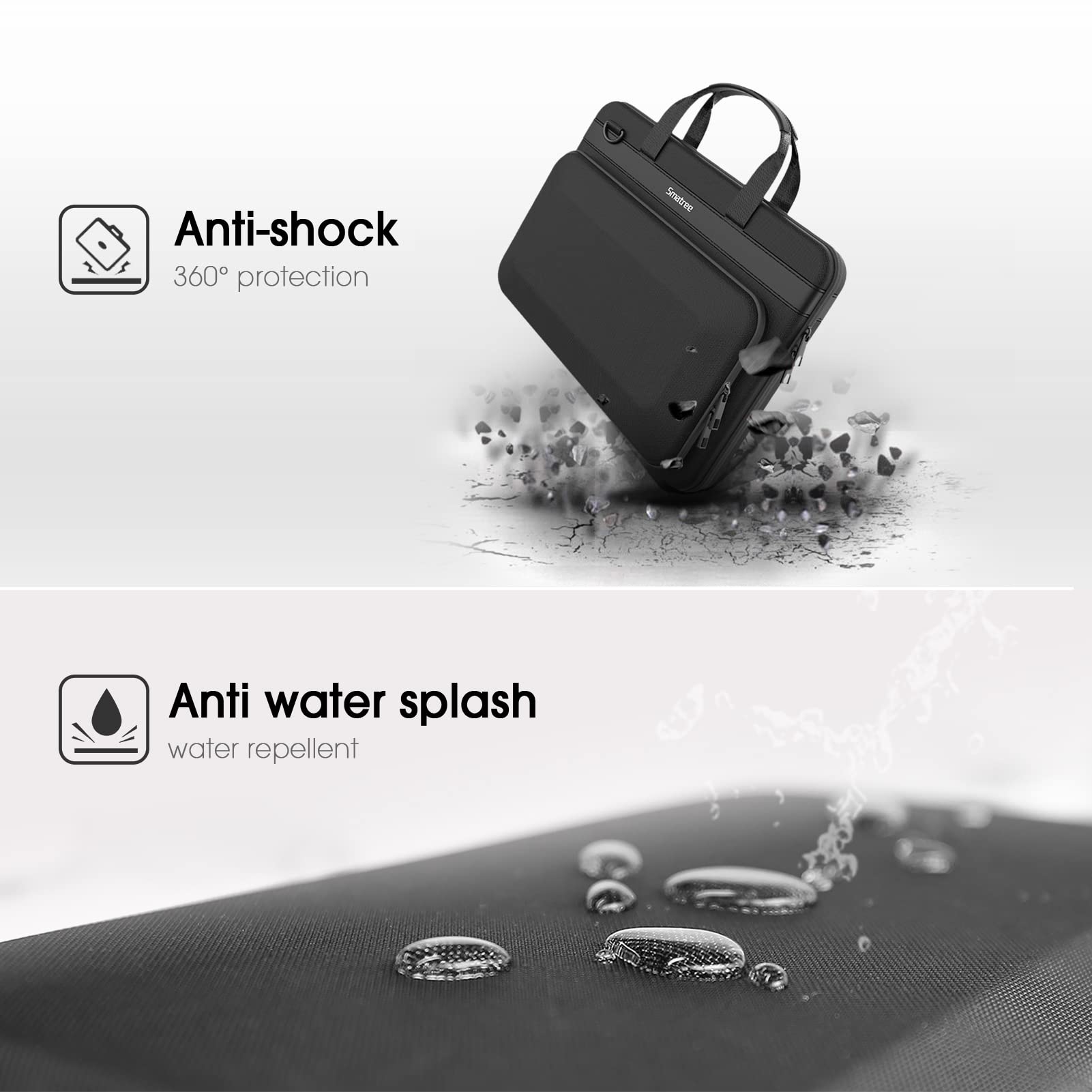 Smatree 17-18 Inch Shockproof Hard Laptop Case for ASUS ROG Strix SCAR 18/G18, Acer Predator Helios 18/Neo 18, Alienware M17, MSI GT75 Titan, Lenovo Legion - Durable Protective Sleeve for Gaming Laptops, Travel & Business Use