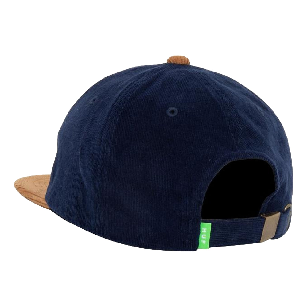 HUF JP CITY LIGHTS 6-Panel Snapback Hat Navy Blue - Stylish Streetwear Cap for Urban Fashion & Skateboarding
