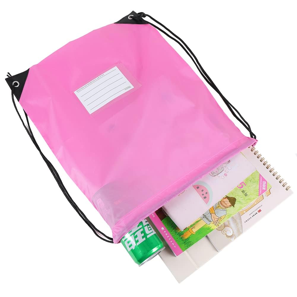 20 Pack Drawstring Bags Bulk - Reusable Sports Backpack for Gym, Travel & Events - Pink Cinch Sack for Men & Women - Perfect for School, Beach & Sports Activities