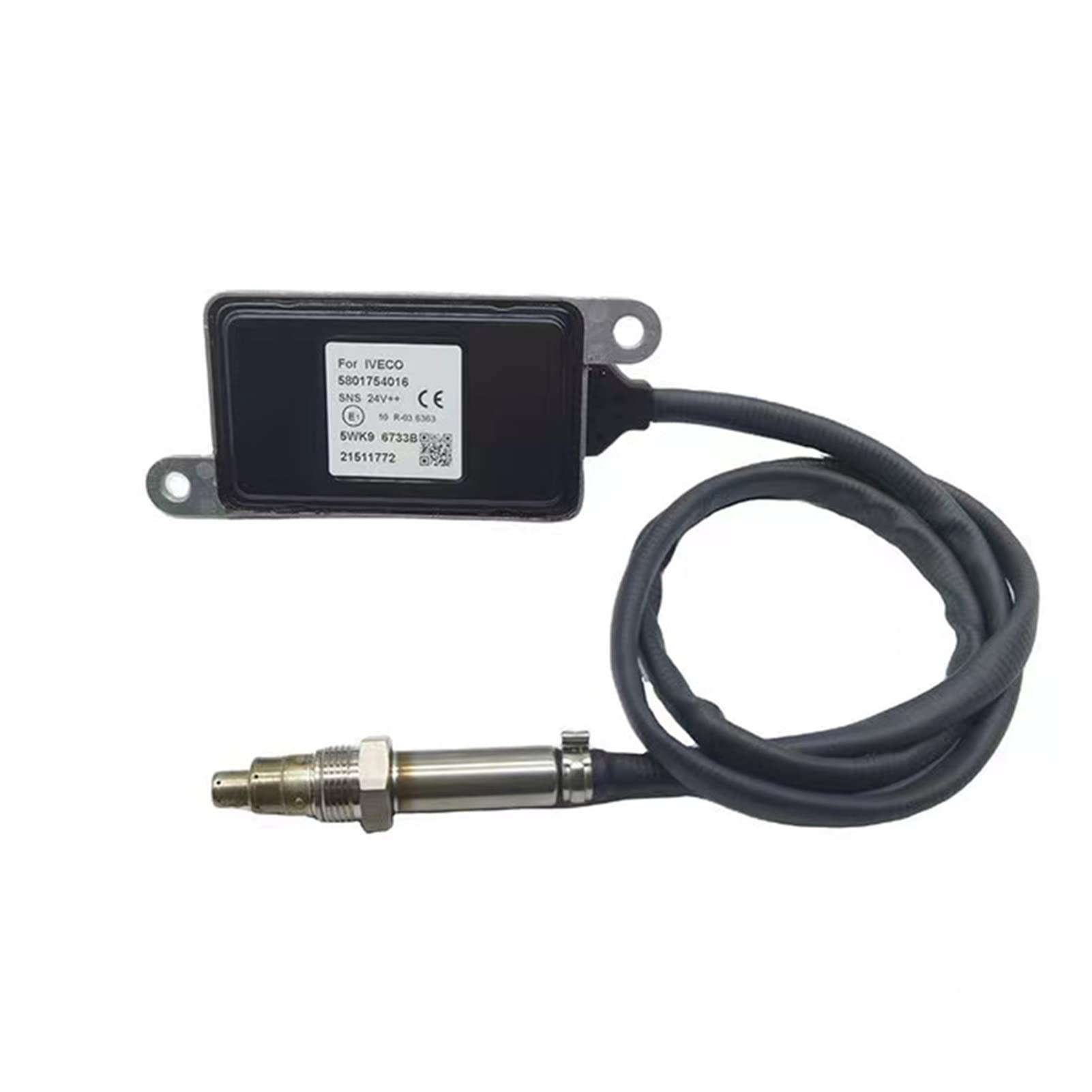 Oxygen Sensor 5WK96733B 24V NOx Sensor Compatible with Iveco Truck 5801754016 - Replacement Part for Diesel Engine Emissions System | Heavy Duty Truck Maintenance & Repair
