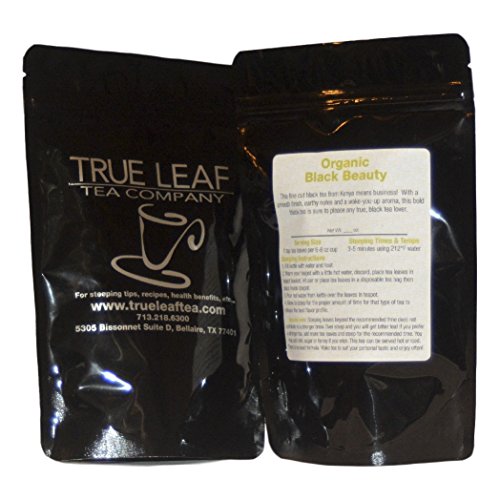 True Leaf Tea Organic Black Beauty Tea 4 OZ (113g) - Premium Loose Leaf Black Tea for Relaxation & Energy Boost - Perfect for Morning Brews & Afternoon Tea Time