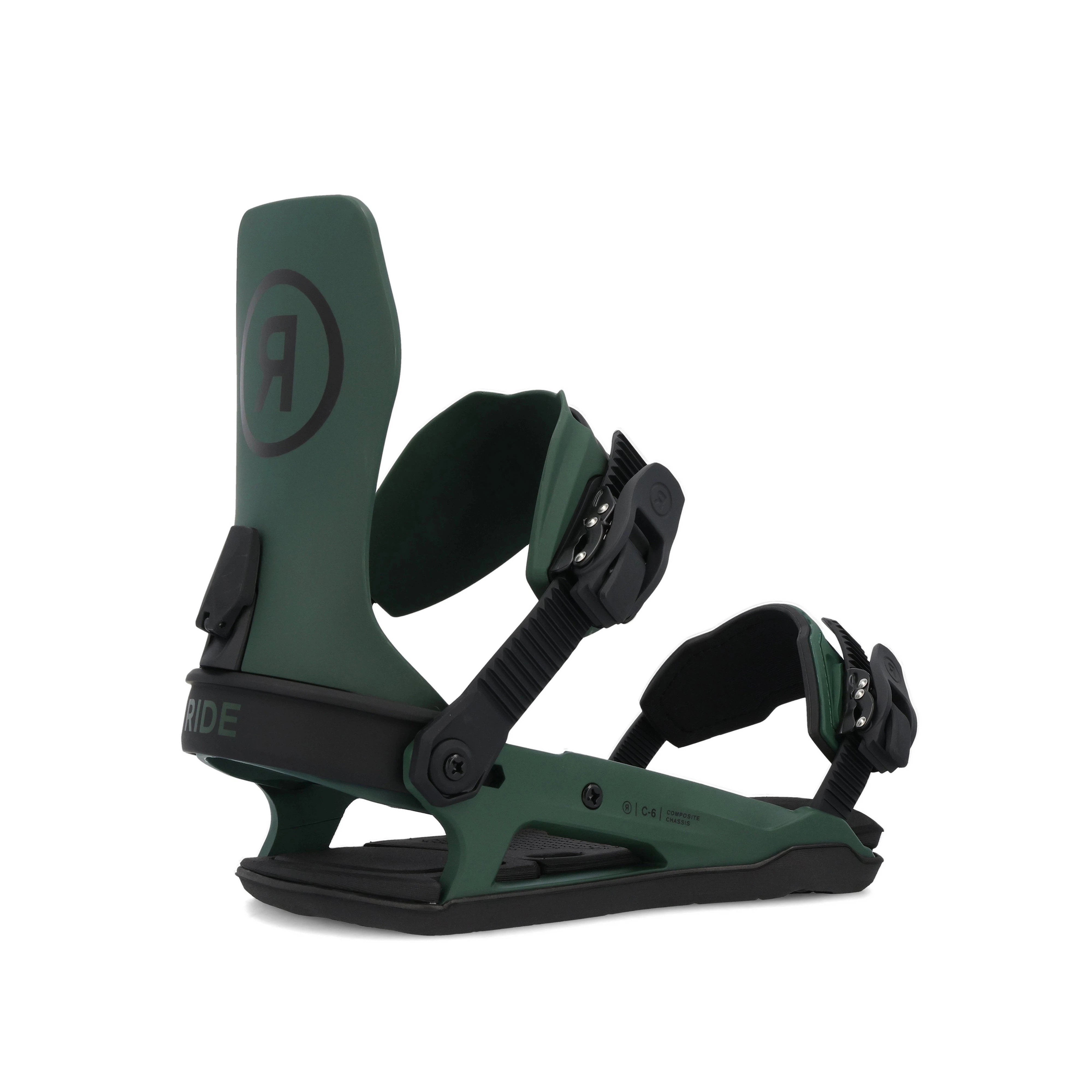 Ride C 6 Snowboard Bindings 2025 - High-Performance Snowboard Bindings for All-Mountain & Freestyle Riding - Perfect for Powder, Park & Backcountry Adventures