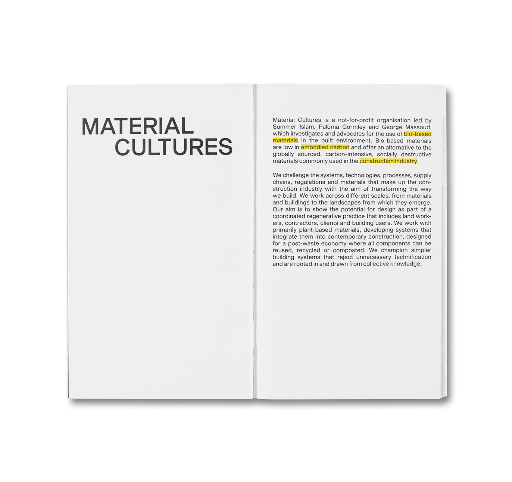 MATERIAL REFORM: BUILDING FOR A POST CARBON FUTURE by Material Cultures - Sustainable Architecture Book for Eco-Friendly Construction & Green Building Design - Perfect for Architects, Urban Planners, and Environmental Designers