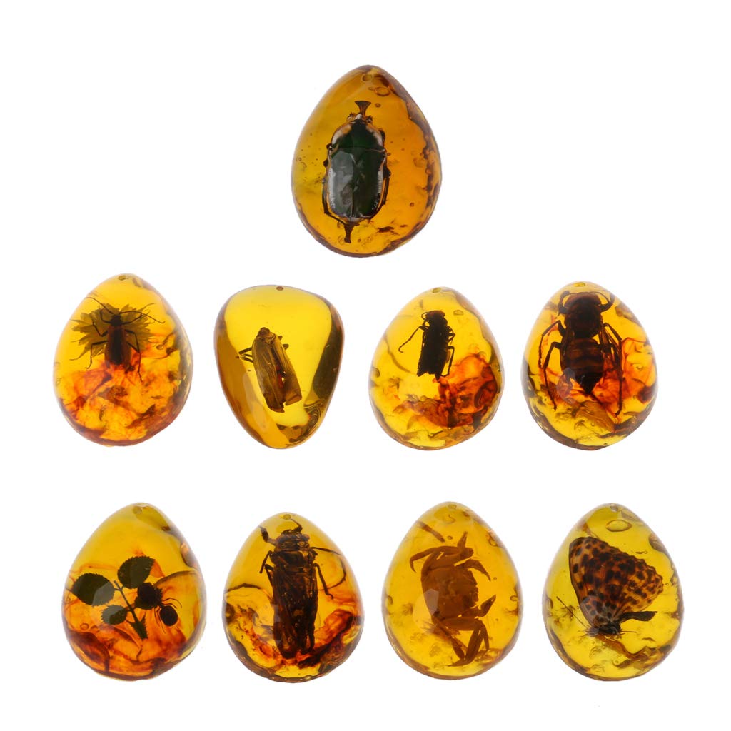 Natural Amber Butterfly Insect Stone Pendant Necklace for DIY Jewelry Making - Perfect for Handmade Necklaces, Bracelets & Boho Style Accessories