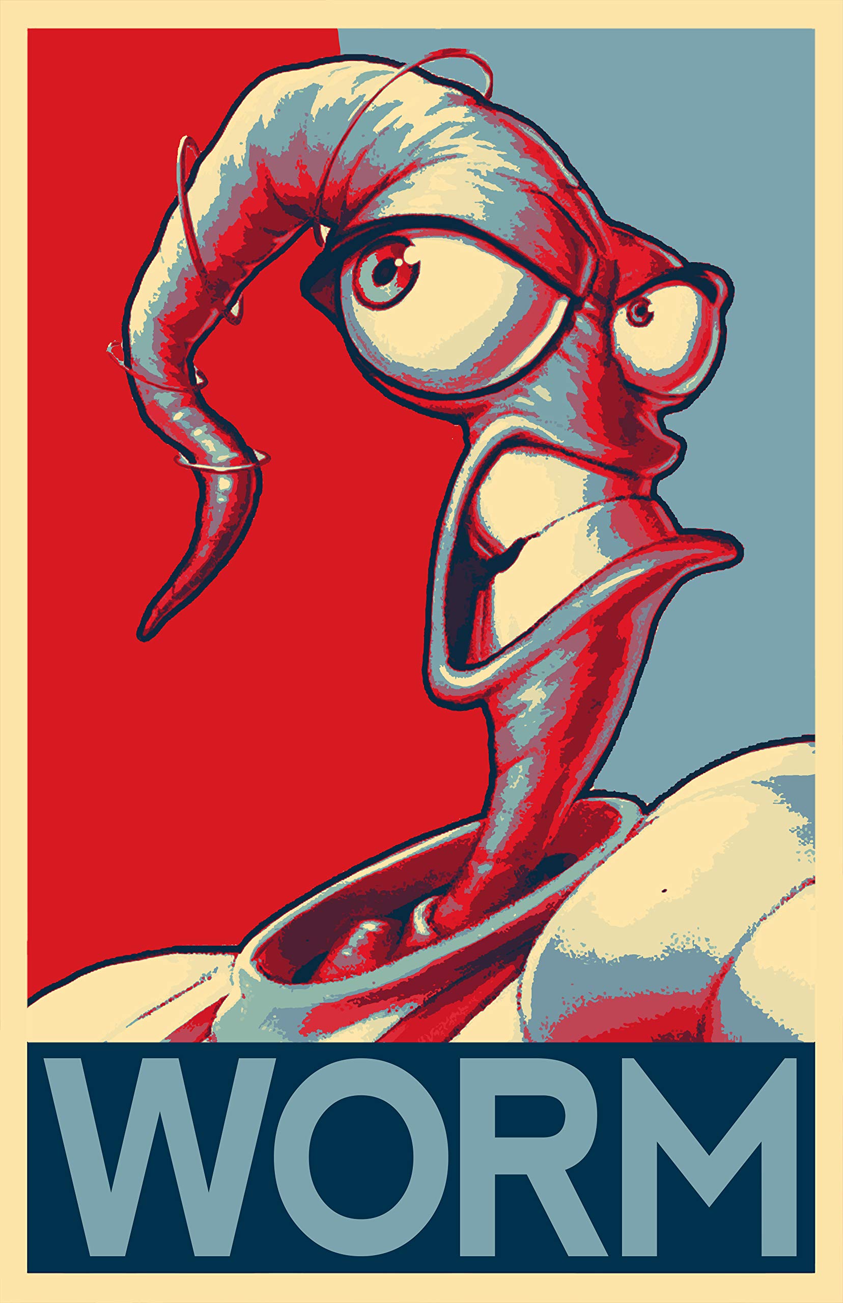 Earthworm Jim Video Game Poster - 11x17 Inch Retro Arcade Gamer Wall Art, Pop Culture Home Decor for Game Room, Man Cave & Office