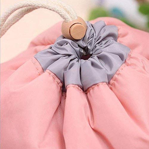 Keskriva Round Barrel Shaped Cosmetic & Toiletry Bag - Waterproof Makeup Pouch for Women, Travel Organizer, Gym Essentials Storage (1pc) - Perfect for Travel, Gym, and Daily Beauty Routine