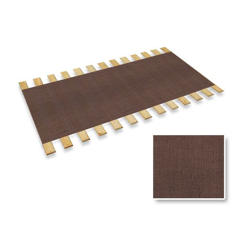 Brown Burlap Jute Twin Size Bed Slats Bunkie Board - Sturdy Mattress Support Roll for Beds, Daybeds & Trundles | Eco-Friendly & Durable Bed Foundation