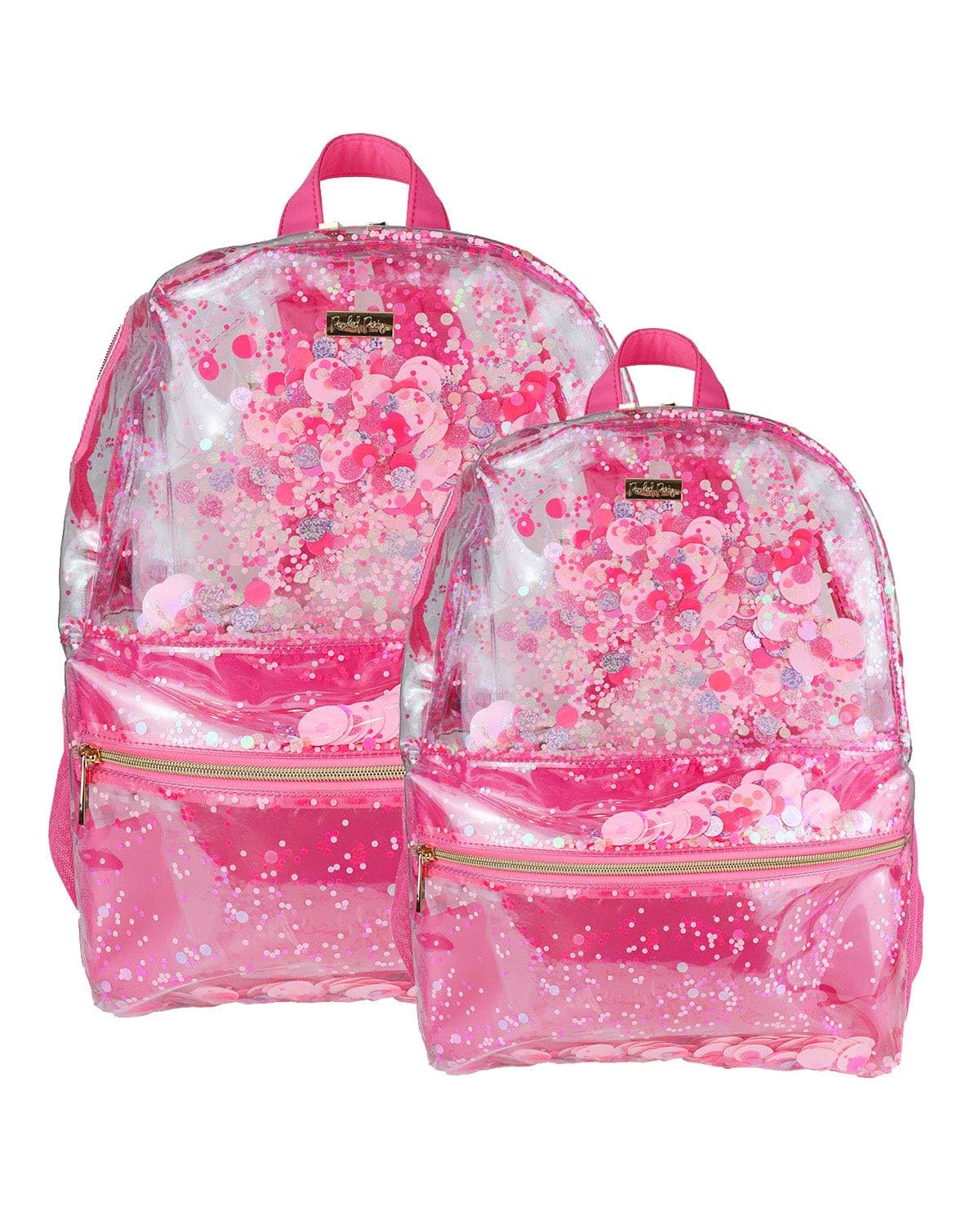 Packed Party Confetti Clear Backpack for Women - Fashionable Transparent Book Bag - Perfect for Work, Travel, Beach & School - Large Size Tote with Stylish Design